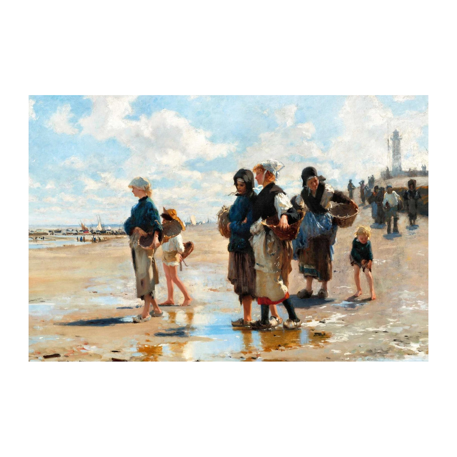 Coastal Life Beach Scene Wall Art