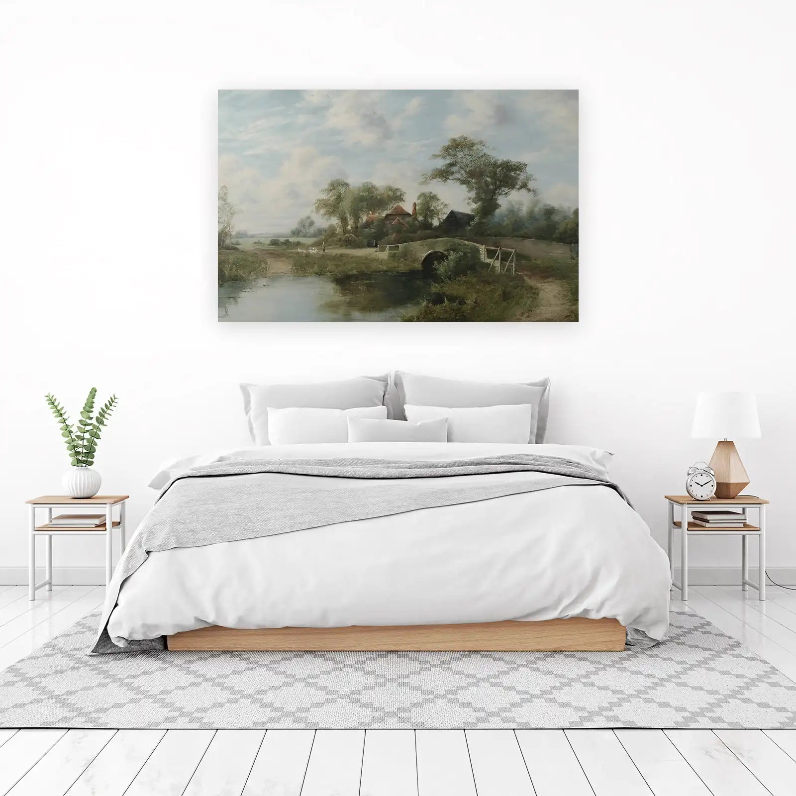 Serene Farmhouse Landscape Wall Art