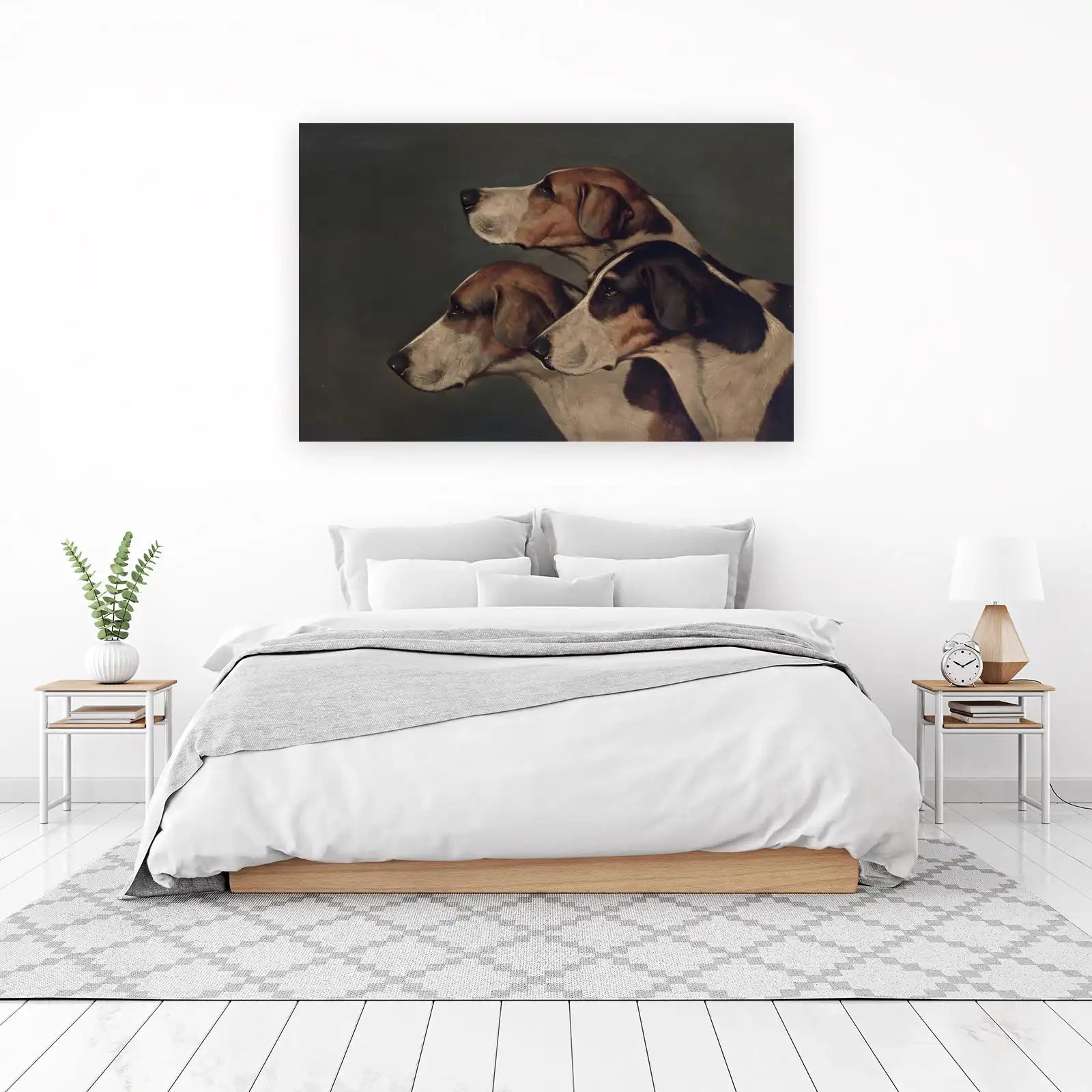 Regal Hound Trio Vintage Dog Art Wall Art