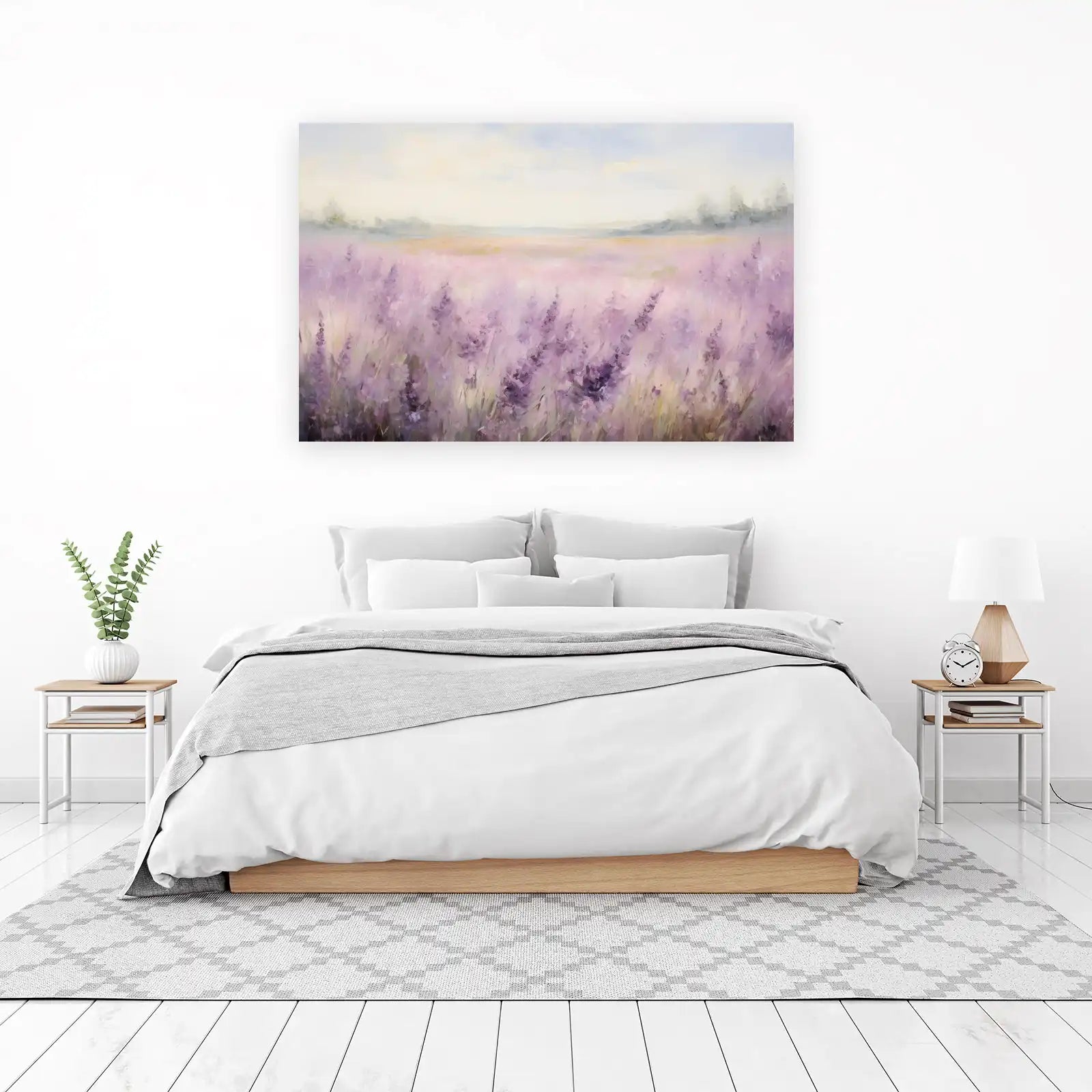 Lavender Field Dreamy Landscape Wall Art