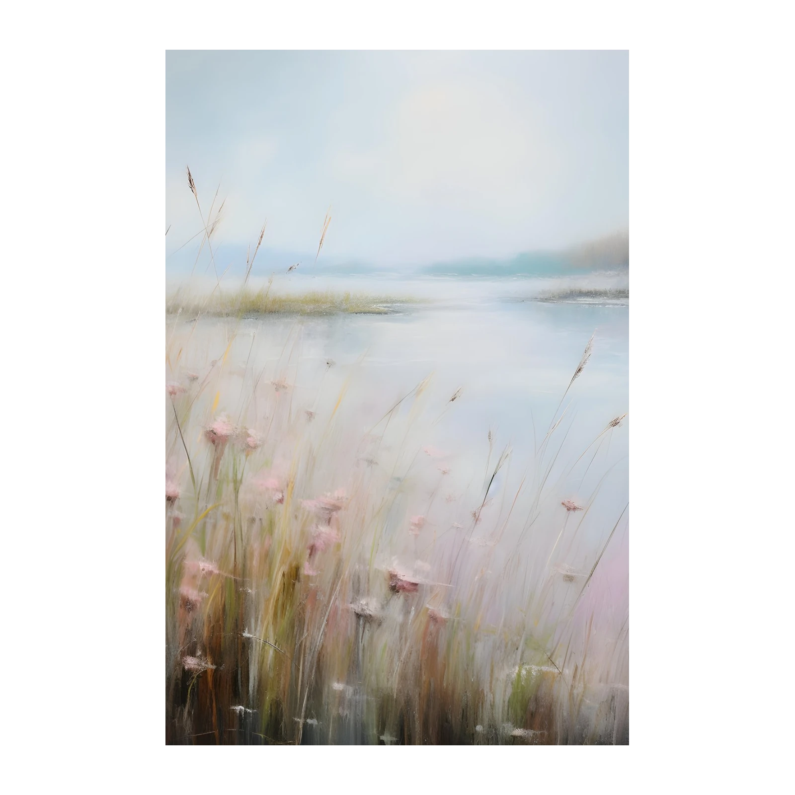 Serene Meadow Blooms Wall Art