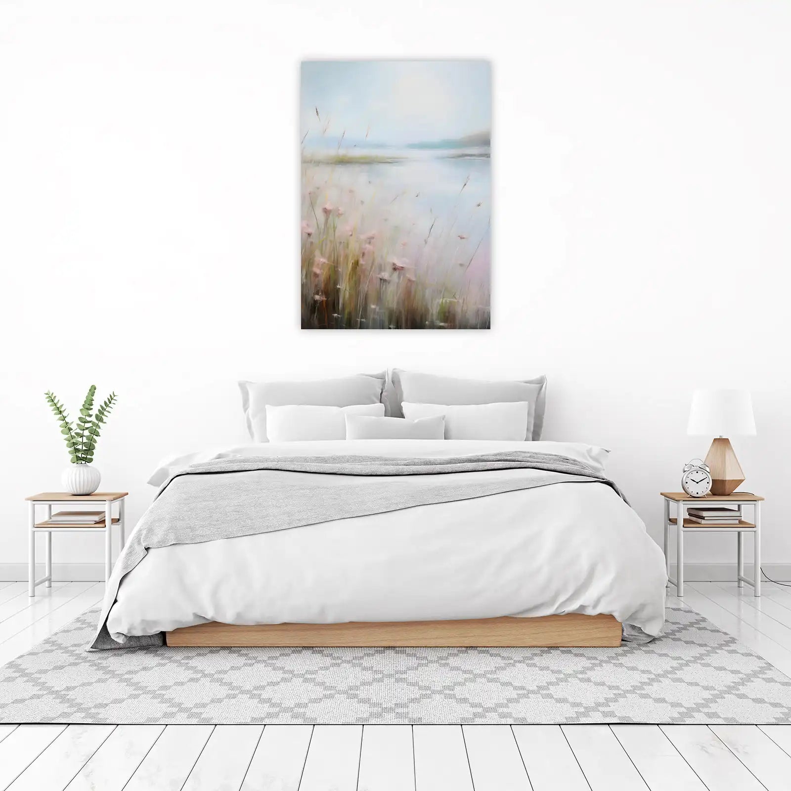 Serene Meadow Blooms Wall Art