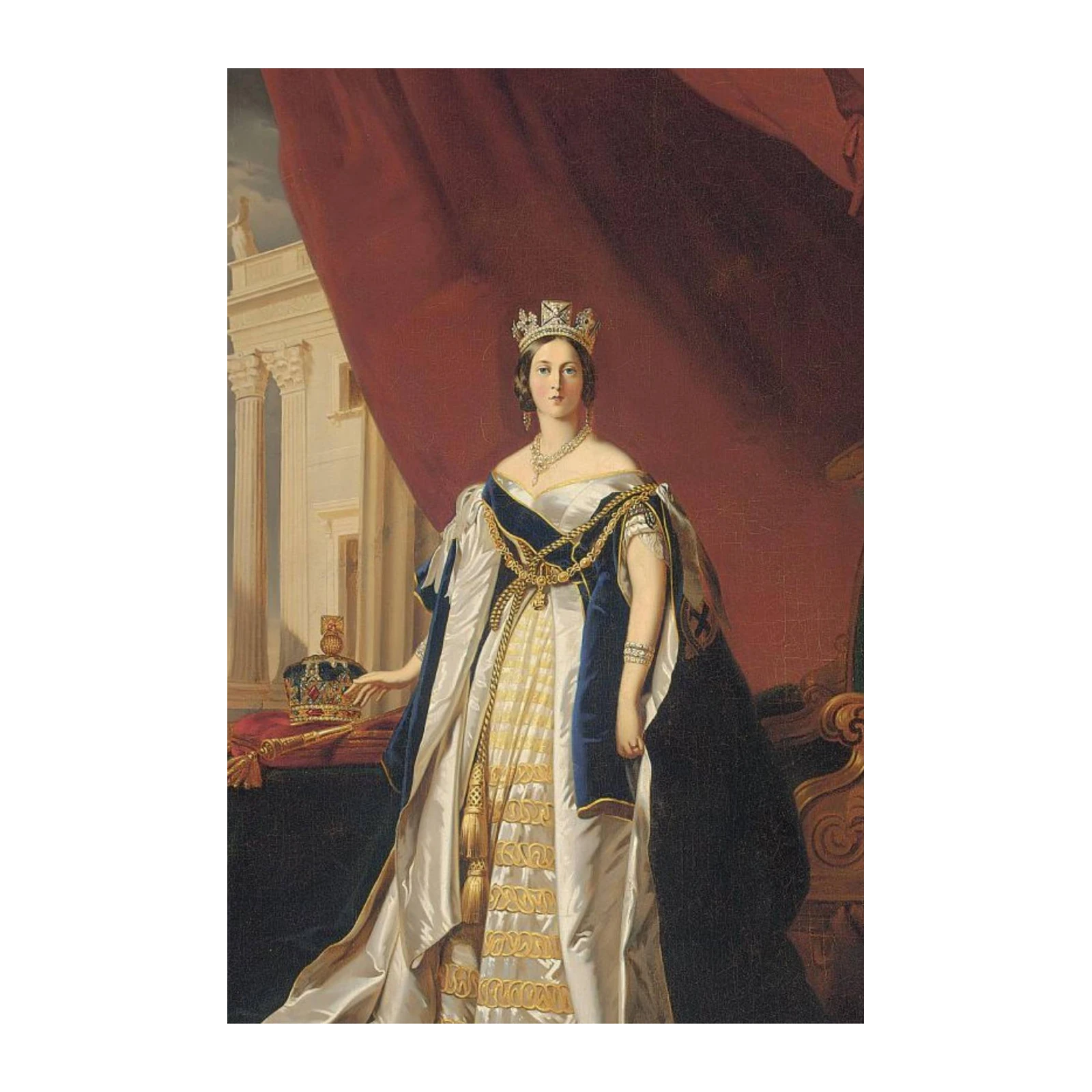 Regal Queen Victoria Portrait Wall Art