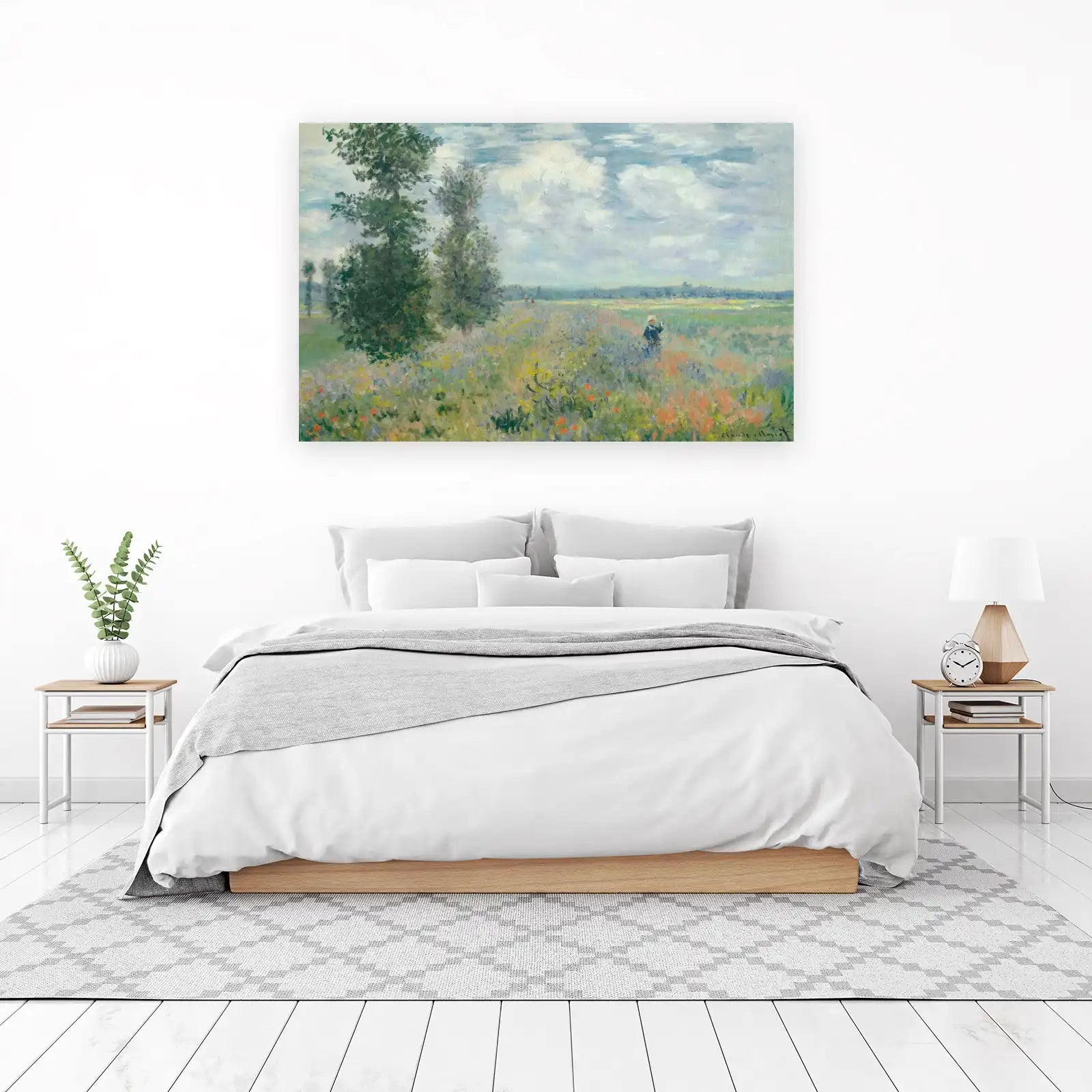 Impressionist Field of Poppies Wall Art