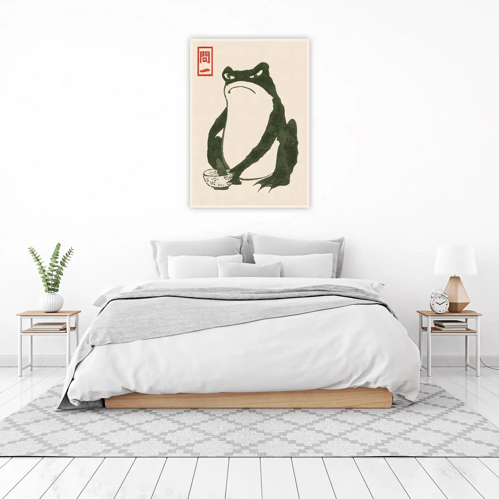 Zen Frog Holding Bowl Wall Art Wall Art