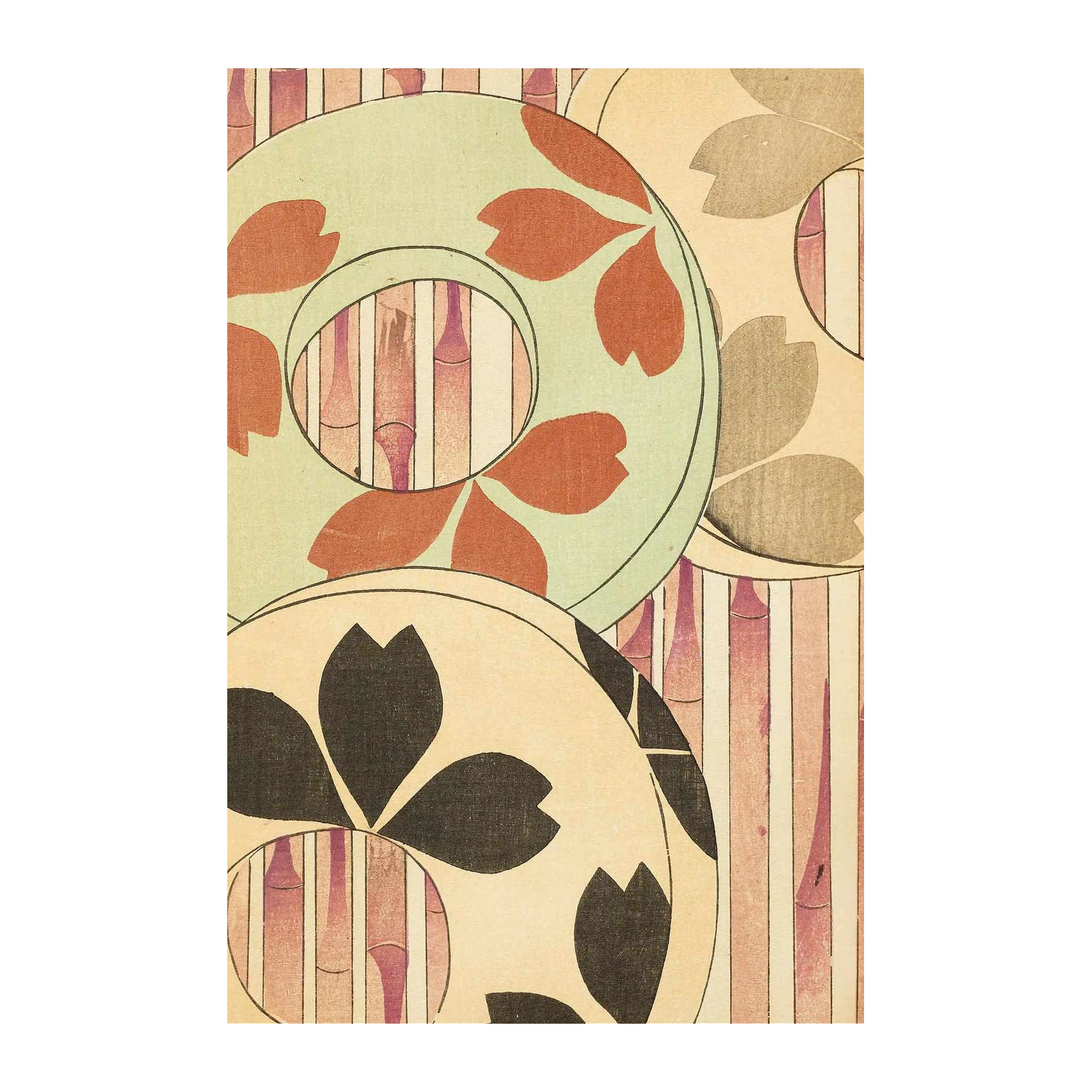Japanese Bamboo Blossom Wall Art
