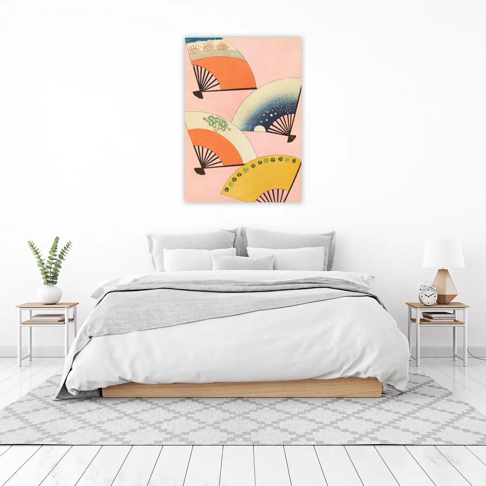 Vintage Japanese Fans Wall Art