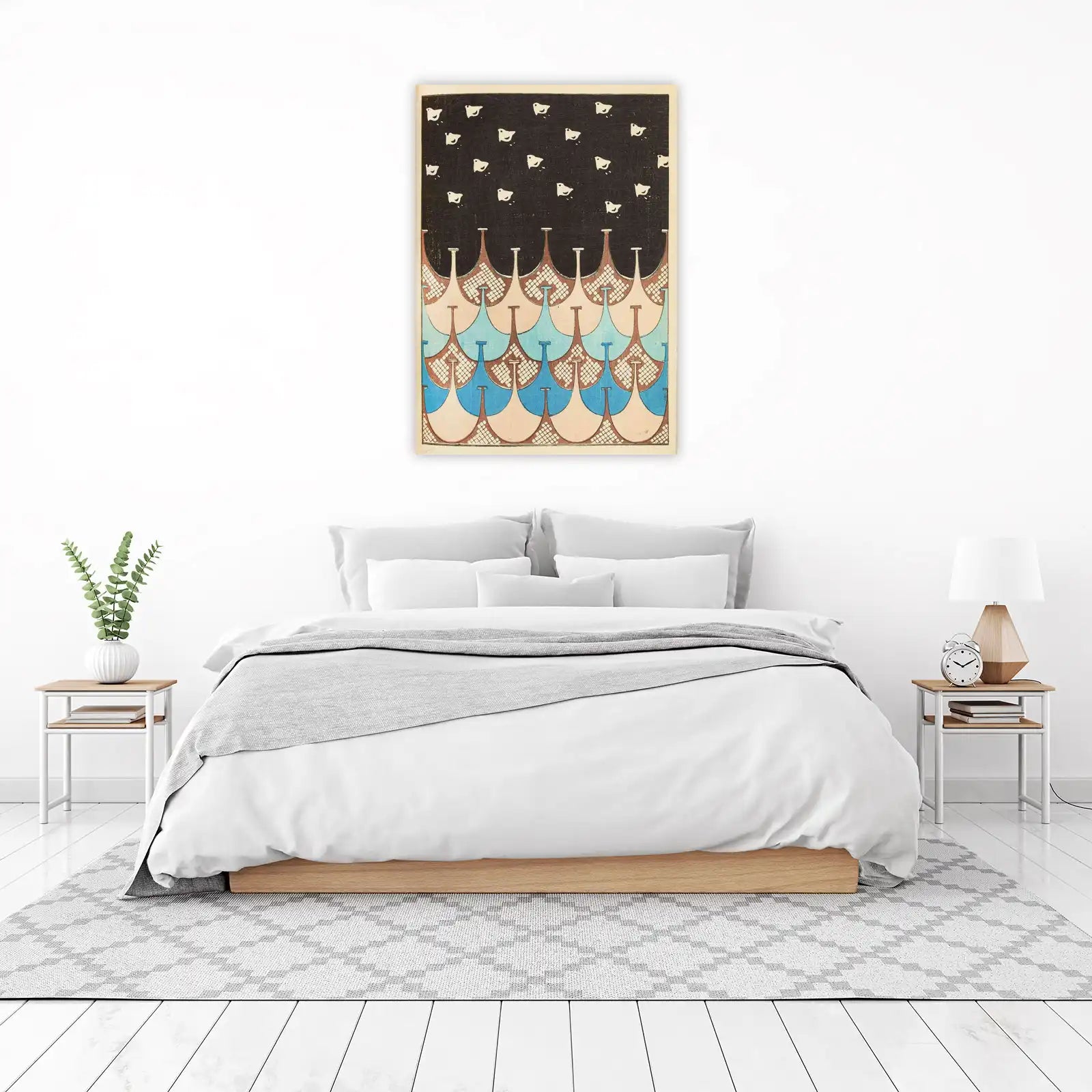 Whimsical Birds & Waves Wall Art