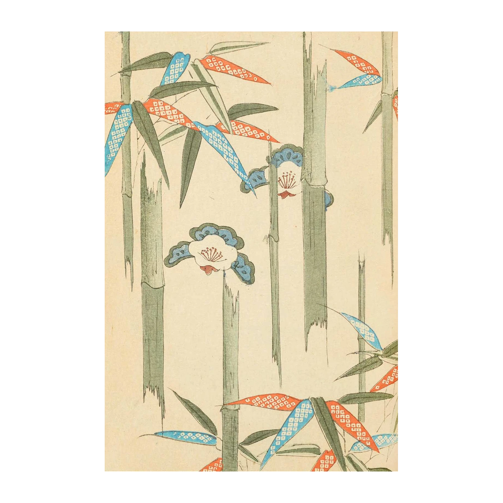 Zen Bamboo & Blossom Wall Art
