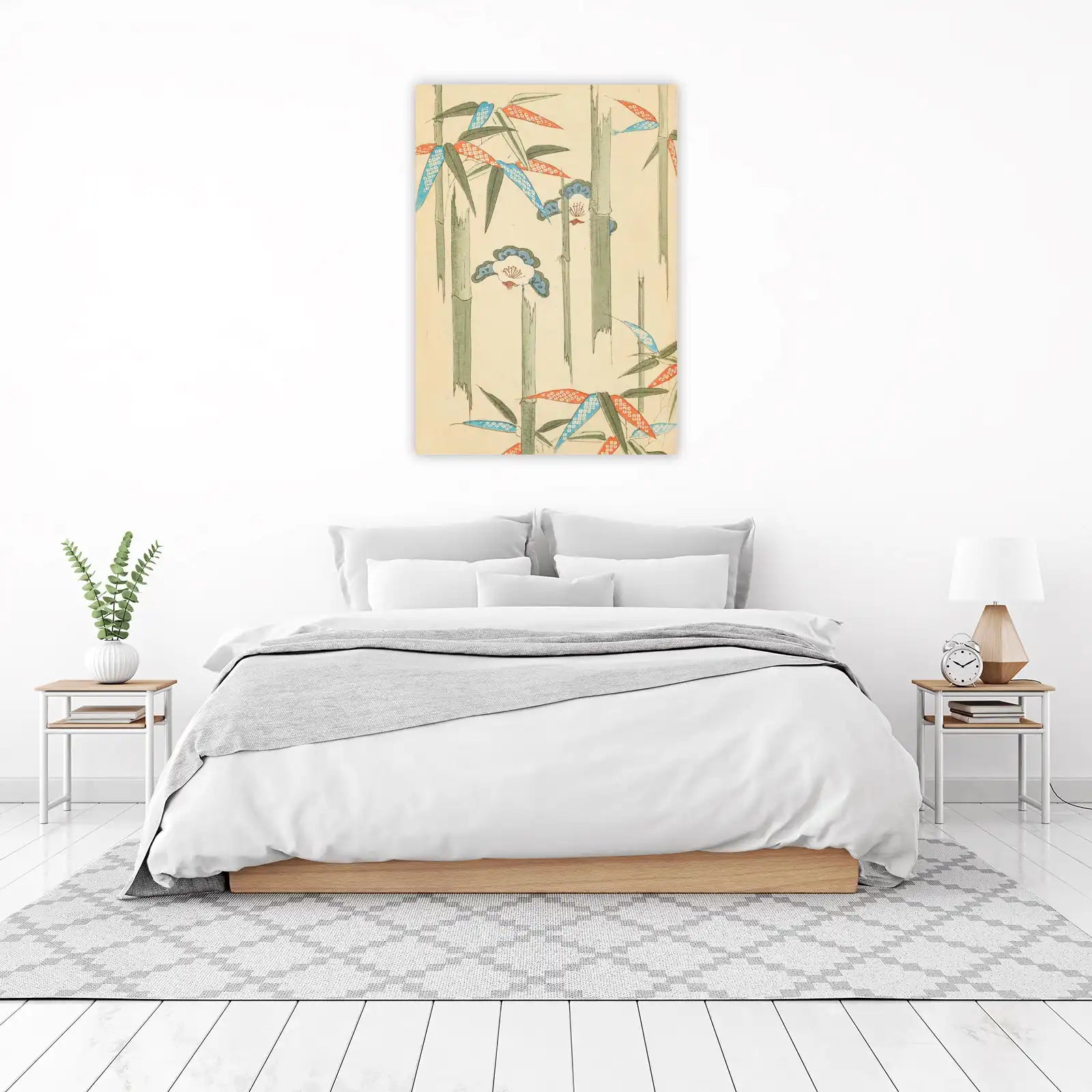 Zen Bamboo & Blossom Wall Art
