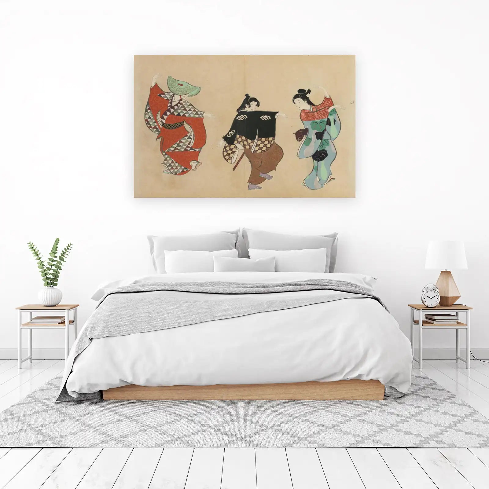 Ukiyo-e Dancers Japanese Art Wall Art