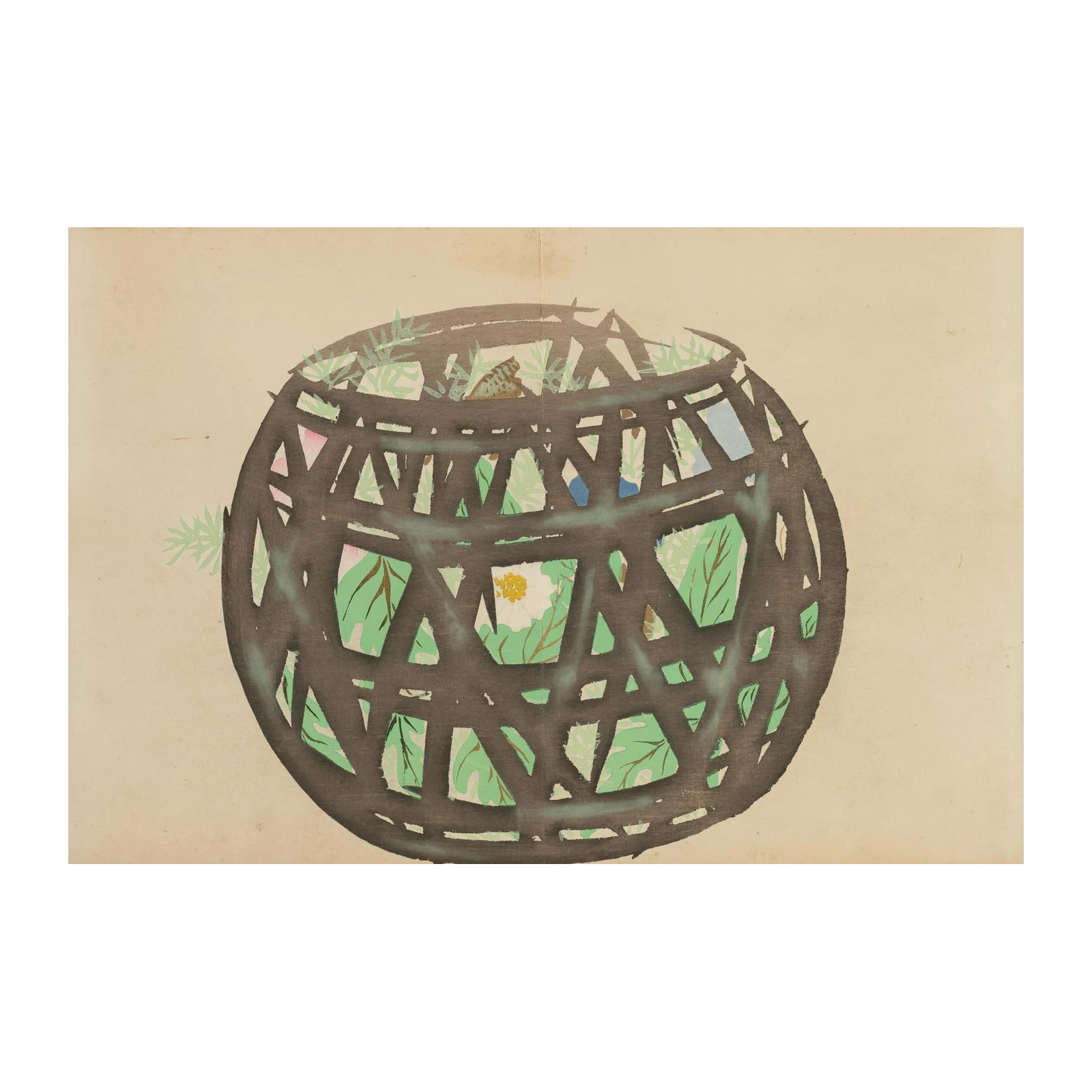 Basket of Blooms Nature Inspired Wall Art