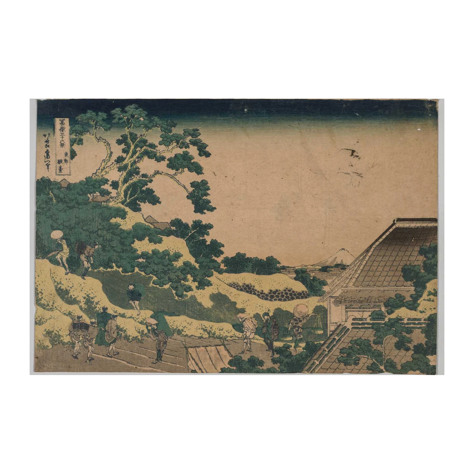 Mount Fuji Scenery Edo Travel Wall Art