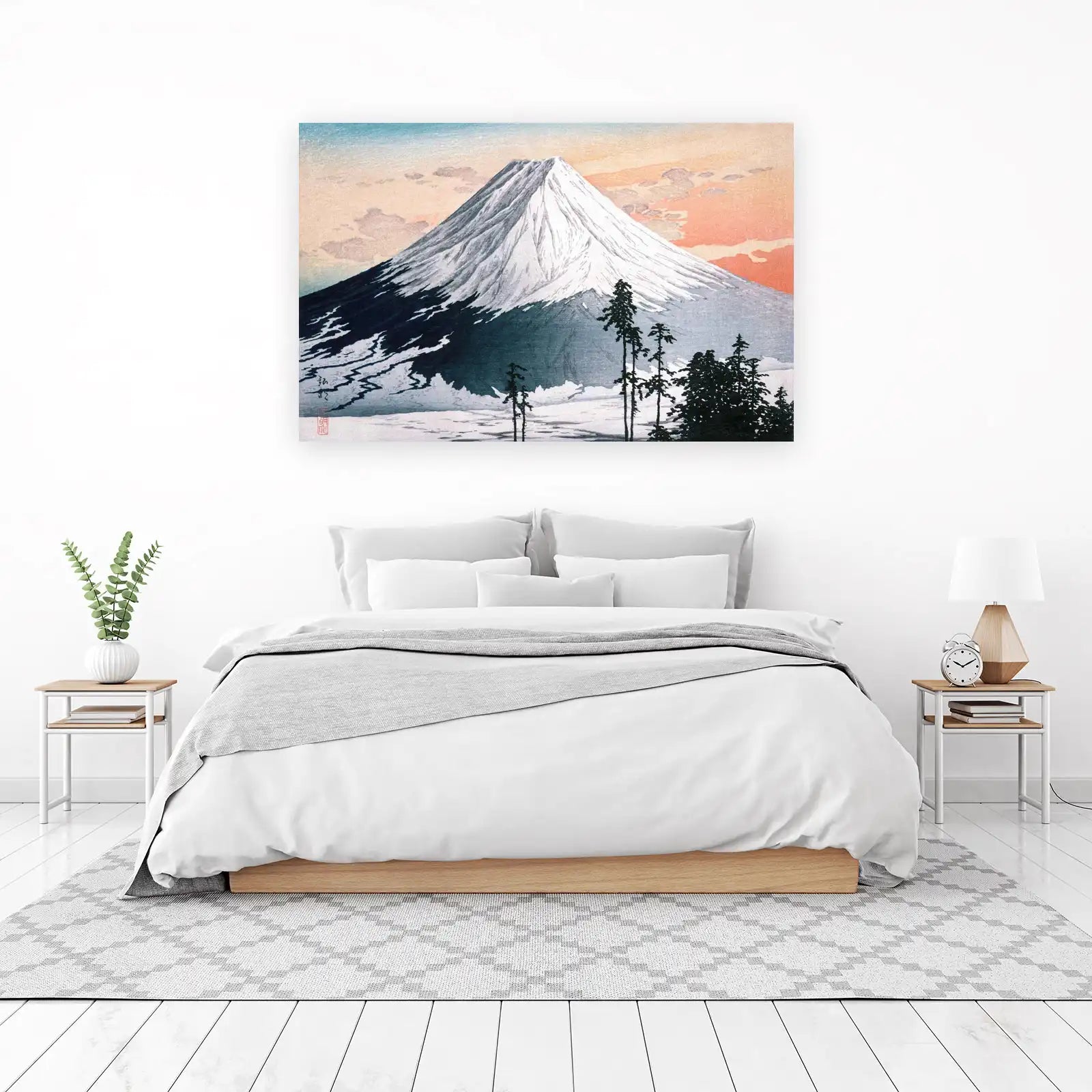 Majestic Fuji Sunrise Japanese Art Wall Art