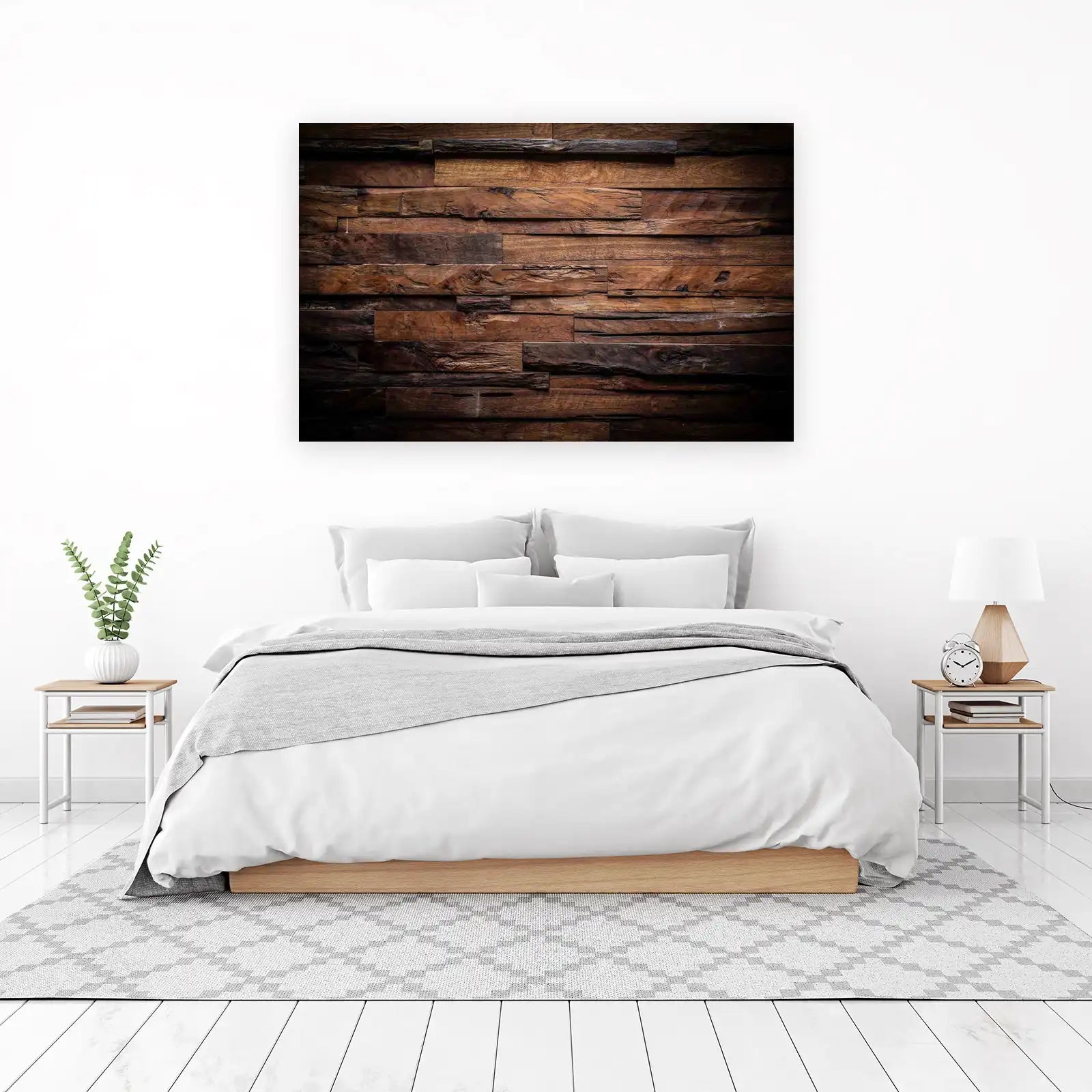 Rustic Wood Texture Wall Art