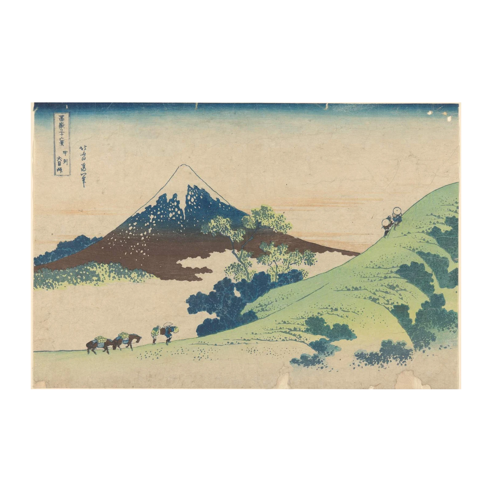 Serene Fuji Mountain Landscape Japanese Art Wall Art