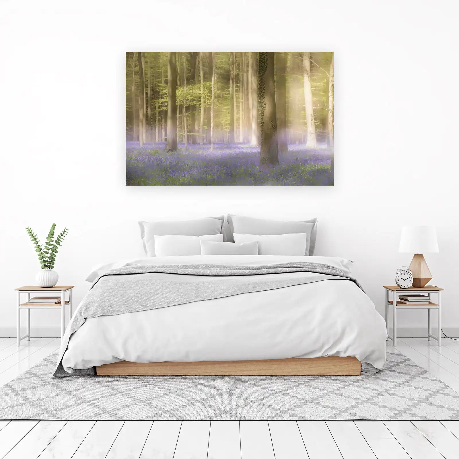 Enchanting Bluebell Forest Wall Art