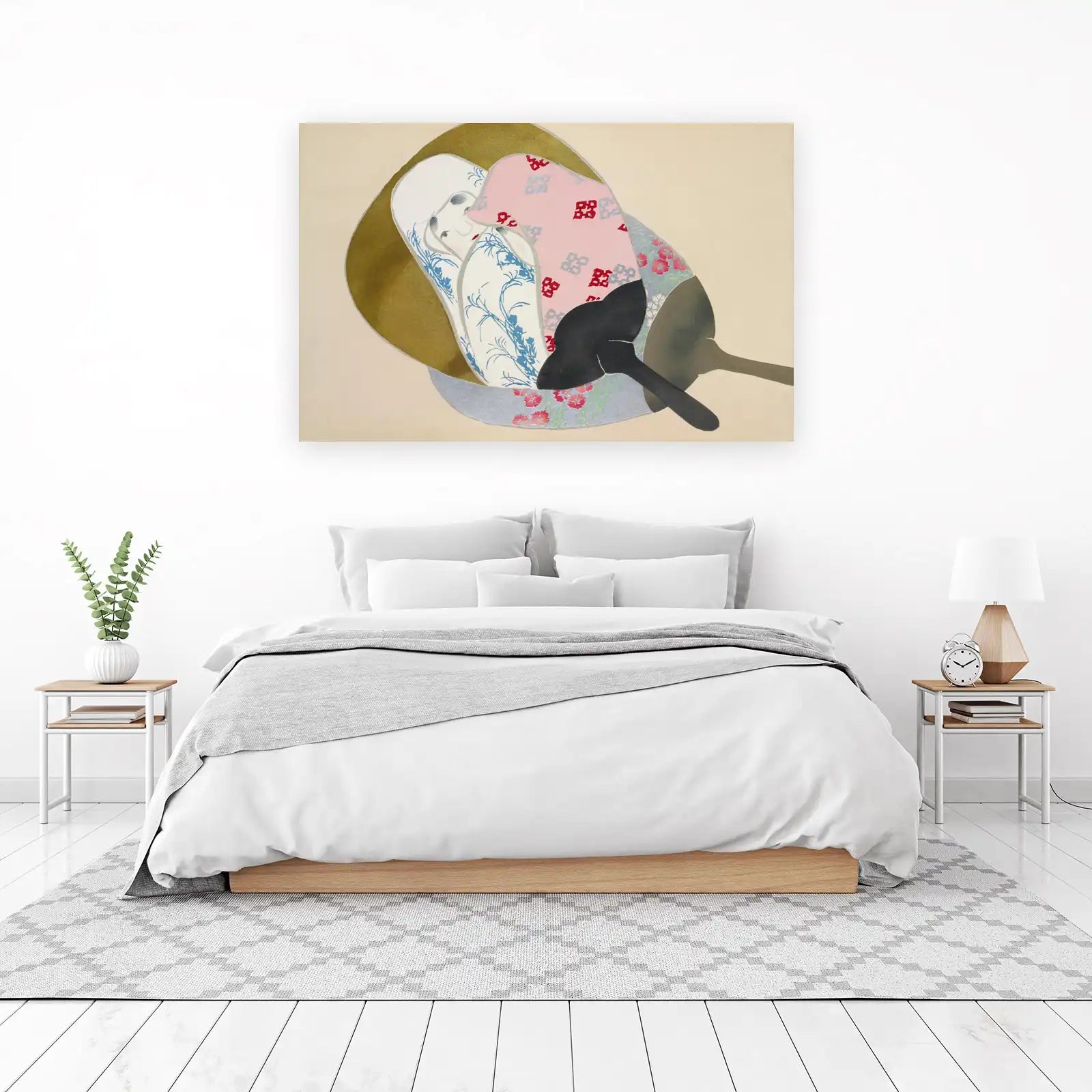 Elegant Geisha Portrait Wall Art