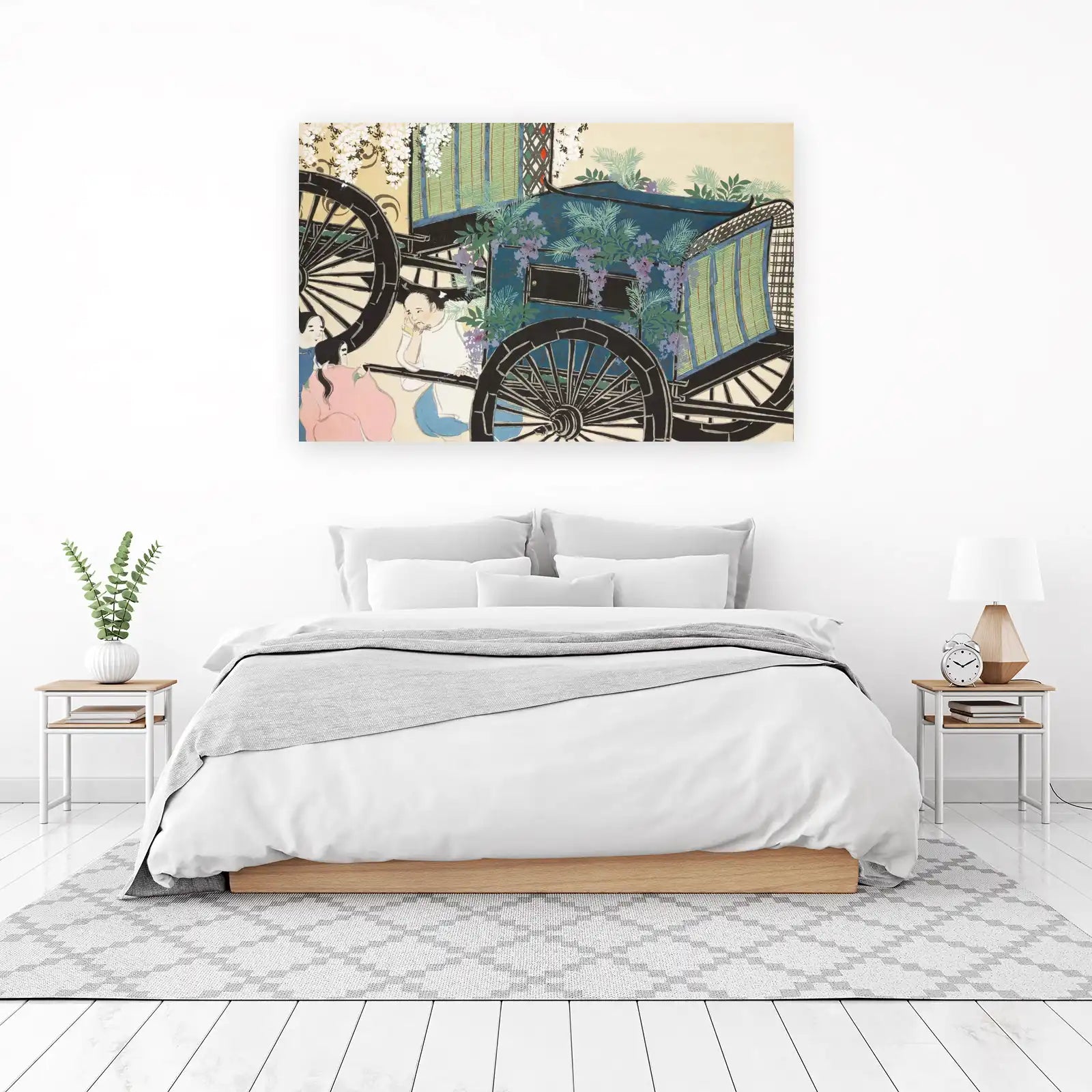 Japanese Wagon Wisteria Wall Art