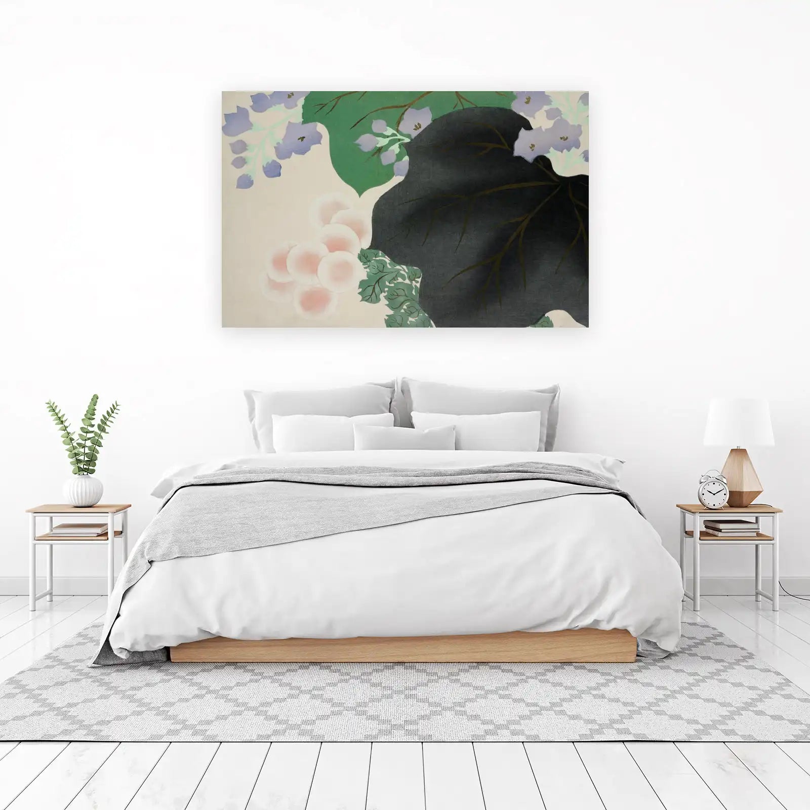 Botanical Elegance Lavender & Pink Blossom Wall Art