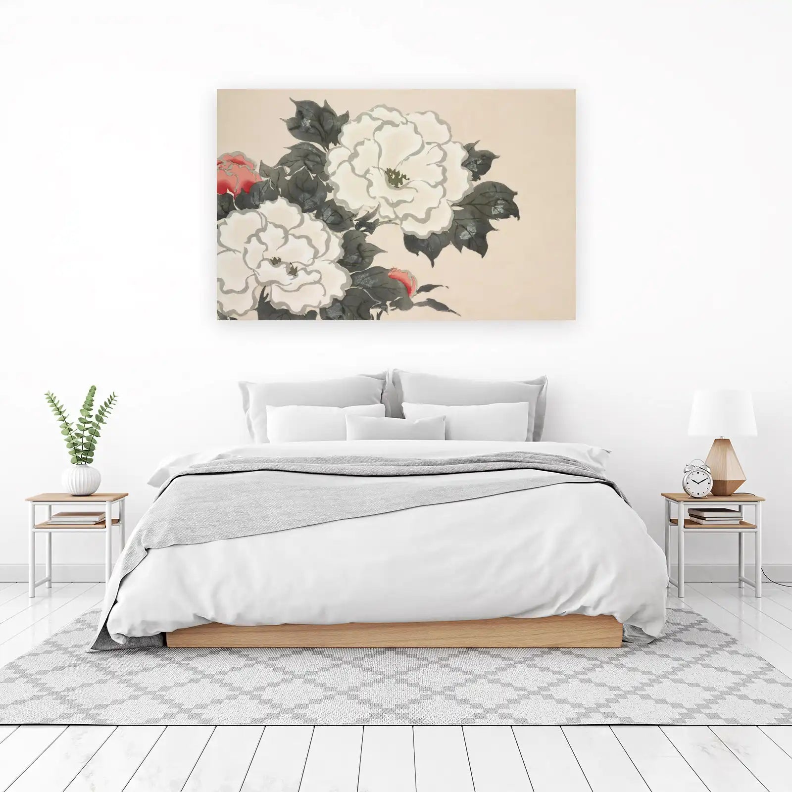 Elegant Peony Blossom Wall Art | Floral Wall Art