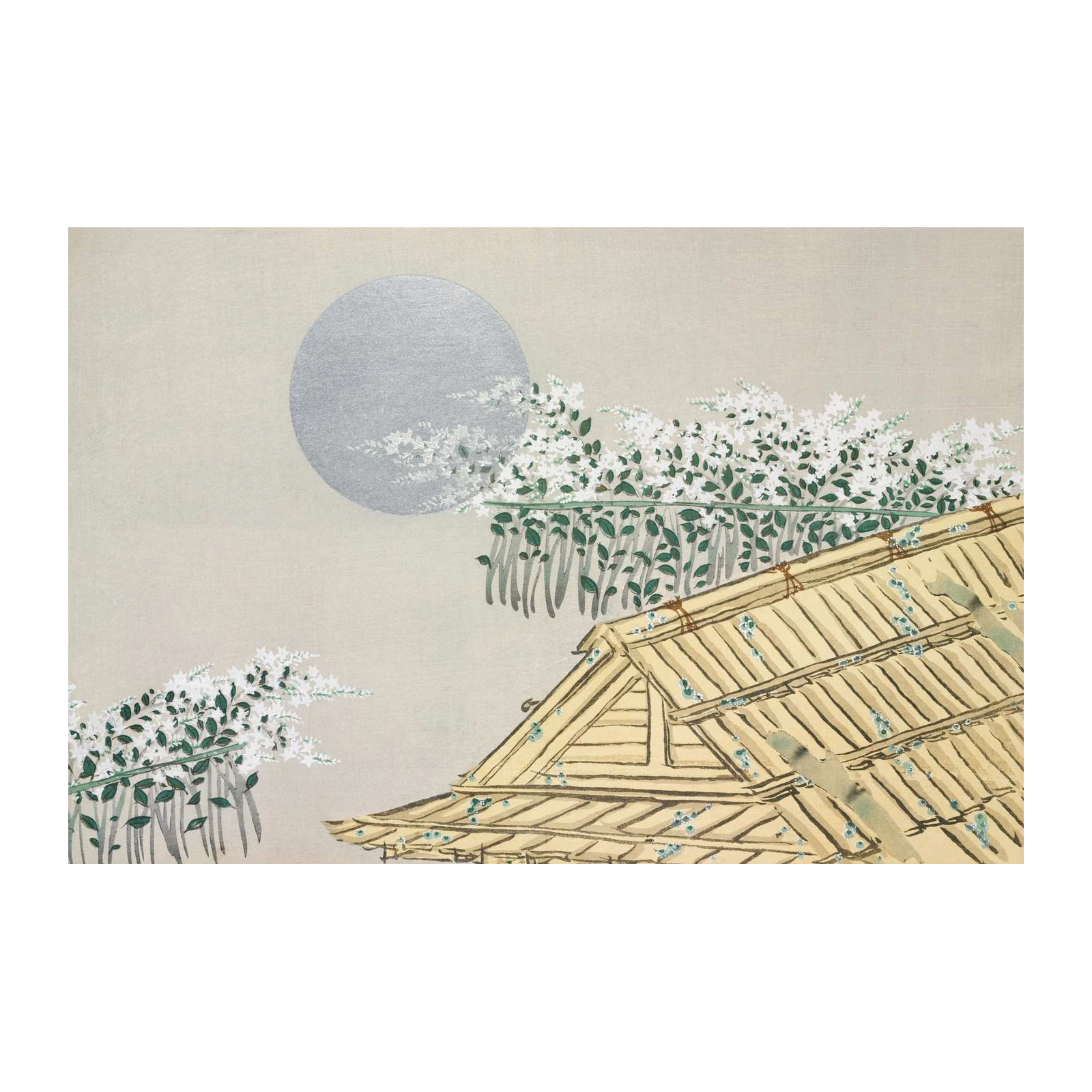 Serene Moonlit Blossoms Japanese Wall Art Wall Art