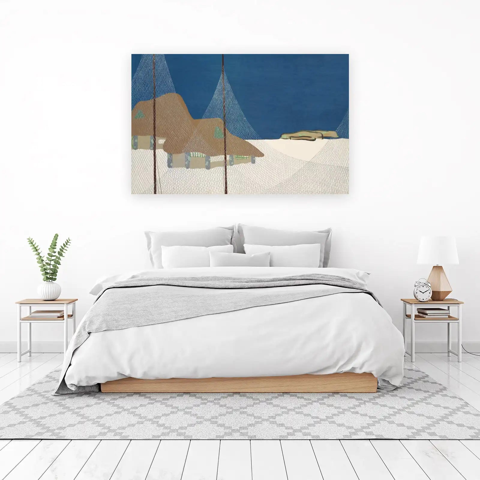 Coastal Serenity Fishing Hut Wall Art