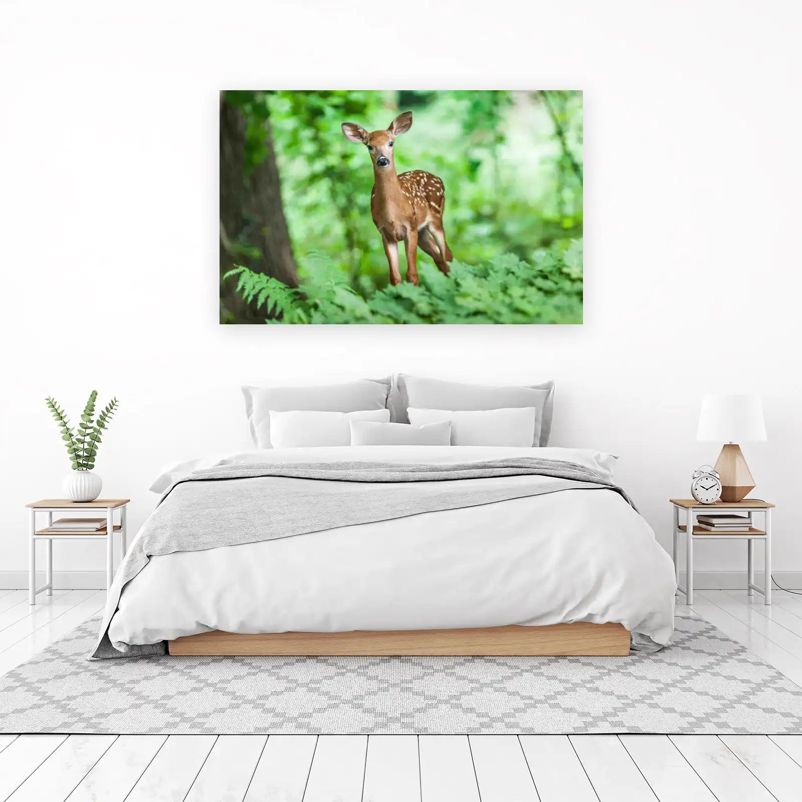 Adorable Fawn in Forest Wall Art
