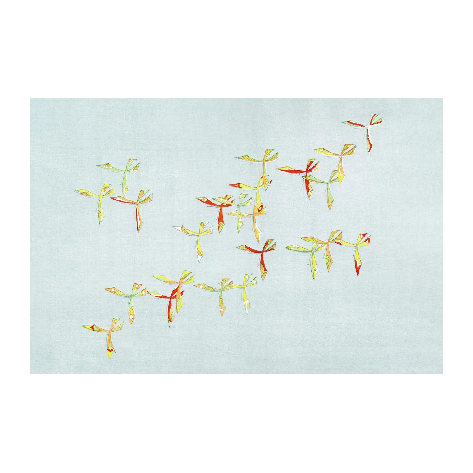 Abstract Dragonfly Flock Wall Art Wall Art