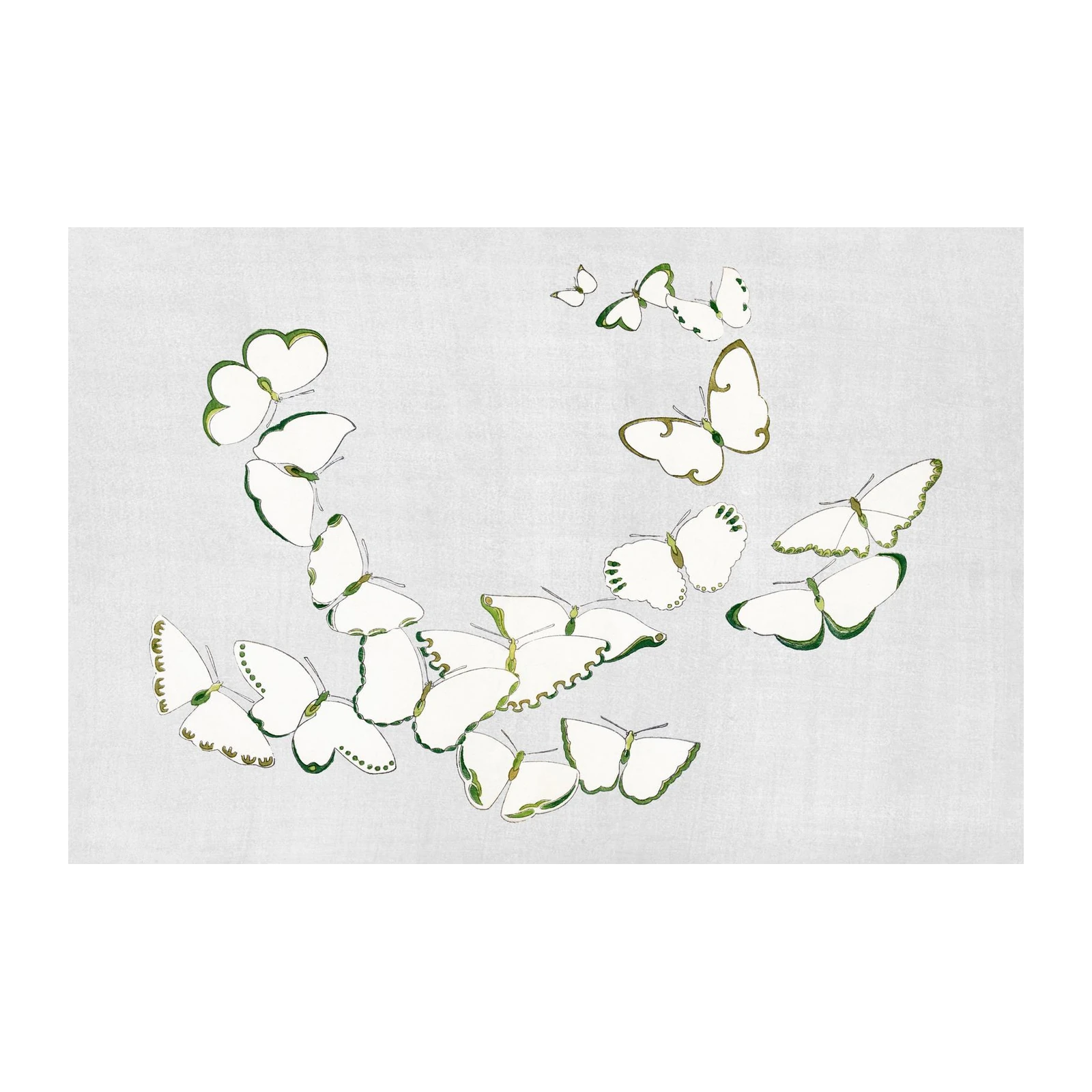 Whimsical Butterfly Swirl Wall Art