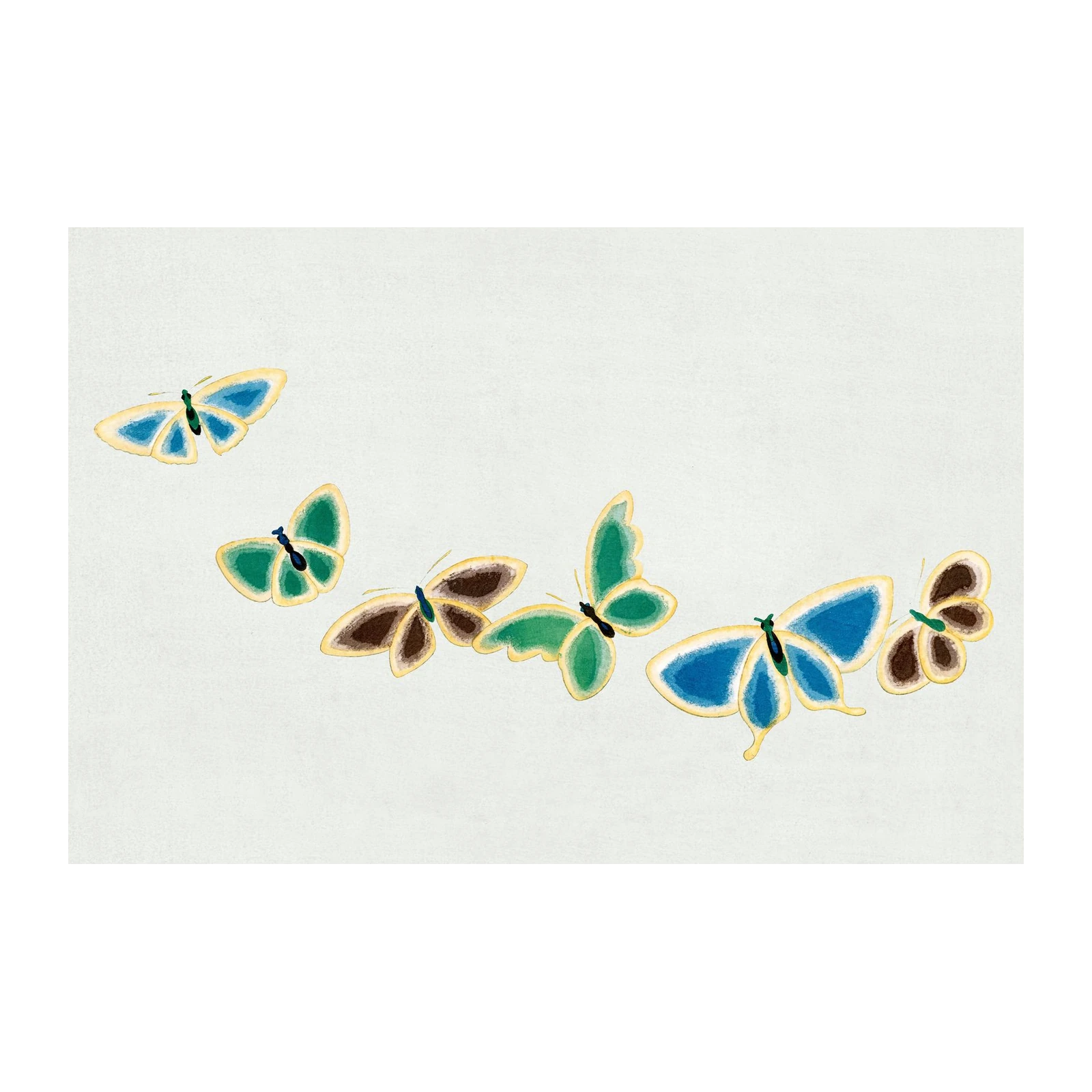 Elegant Butterfly Migration Wall Art Wall Art