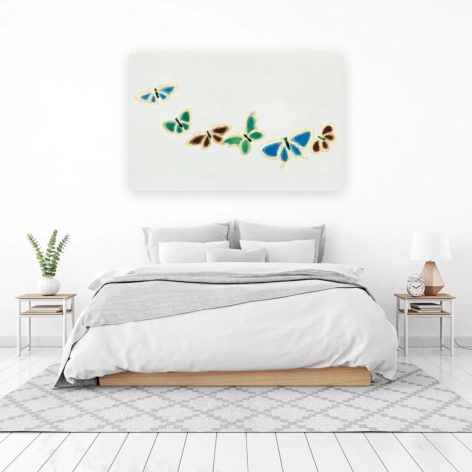 Elegant Butterfly Migration Wall Art Wall Art
