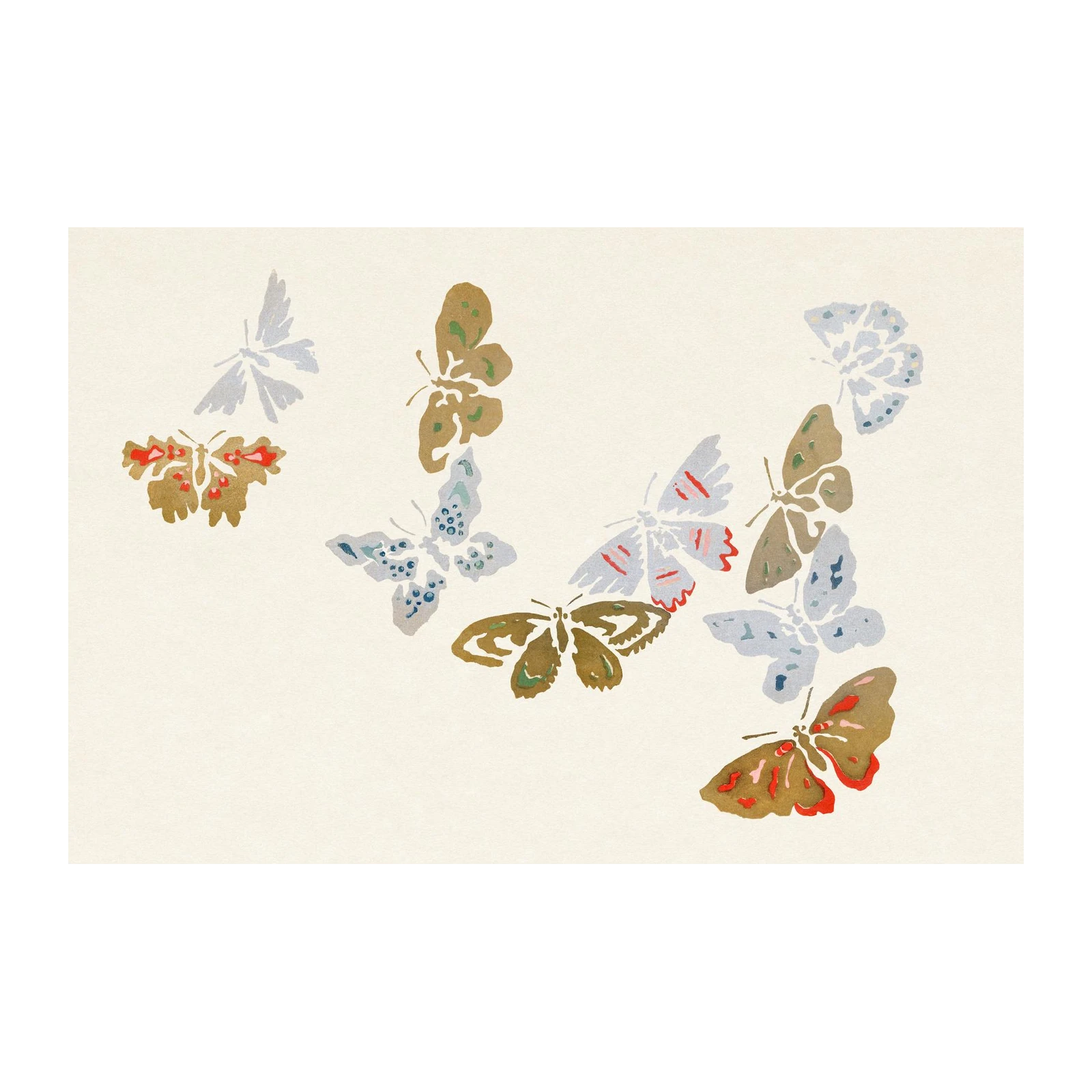 Ethereal Butterfly Flock Wall Art
