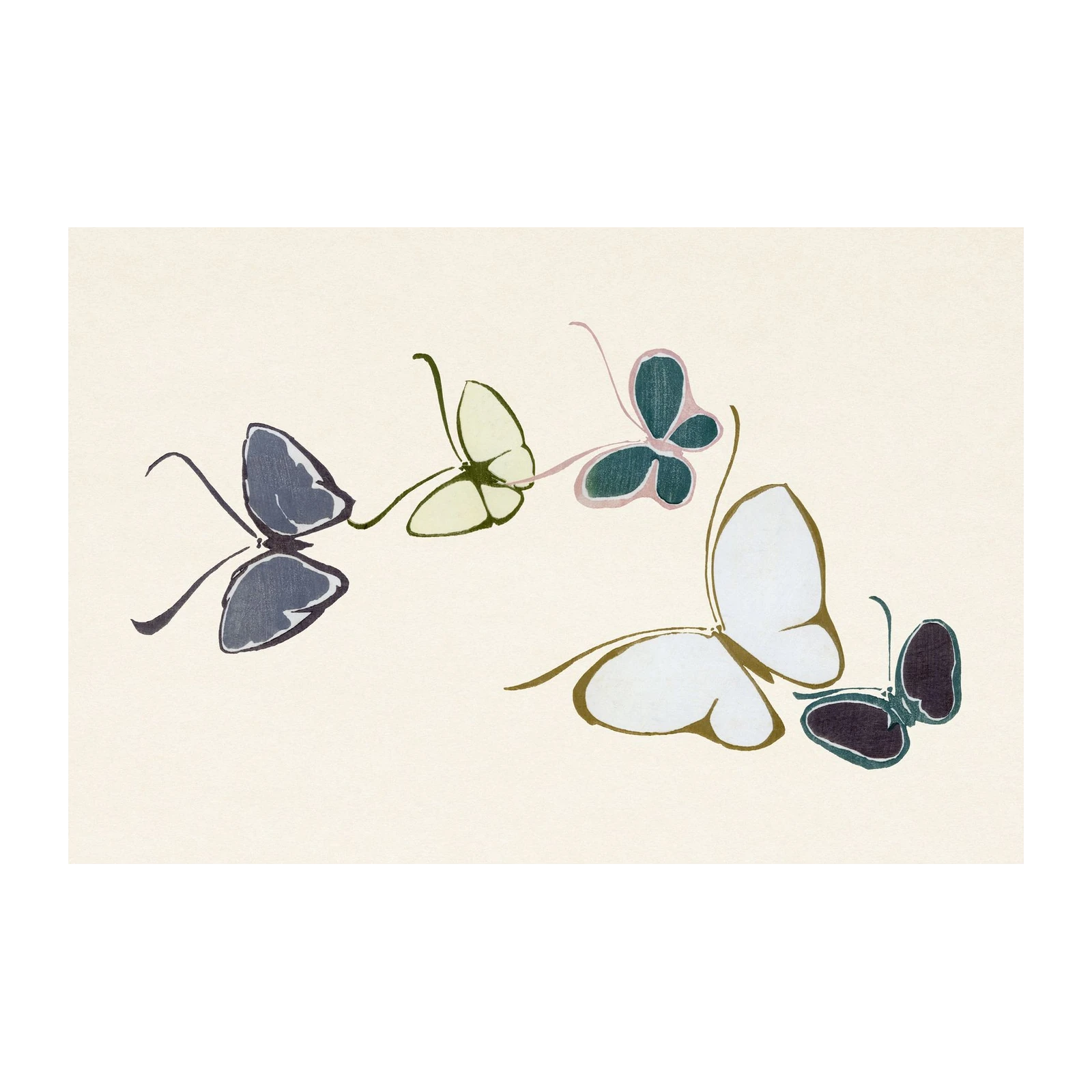 Elegant Butterfly Swirl Wall Art