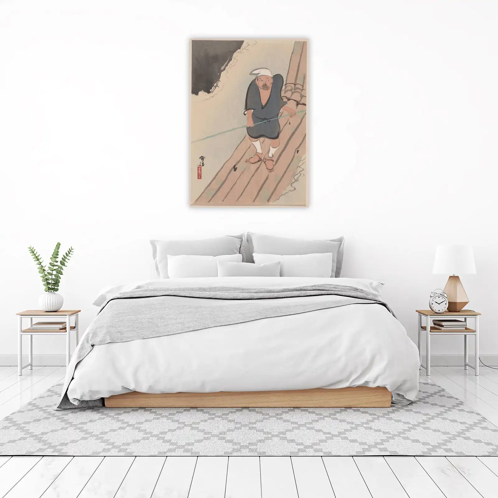 Japanese Fisherman Rope Vintage Art Wall Art