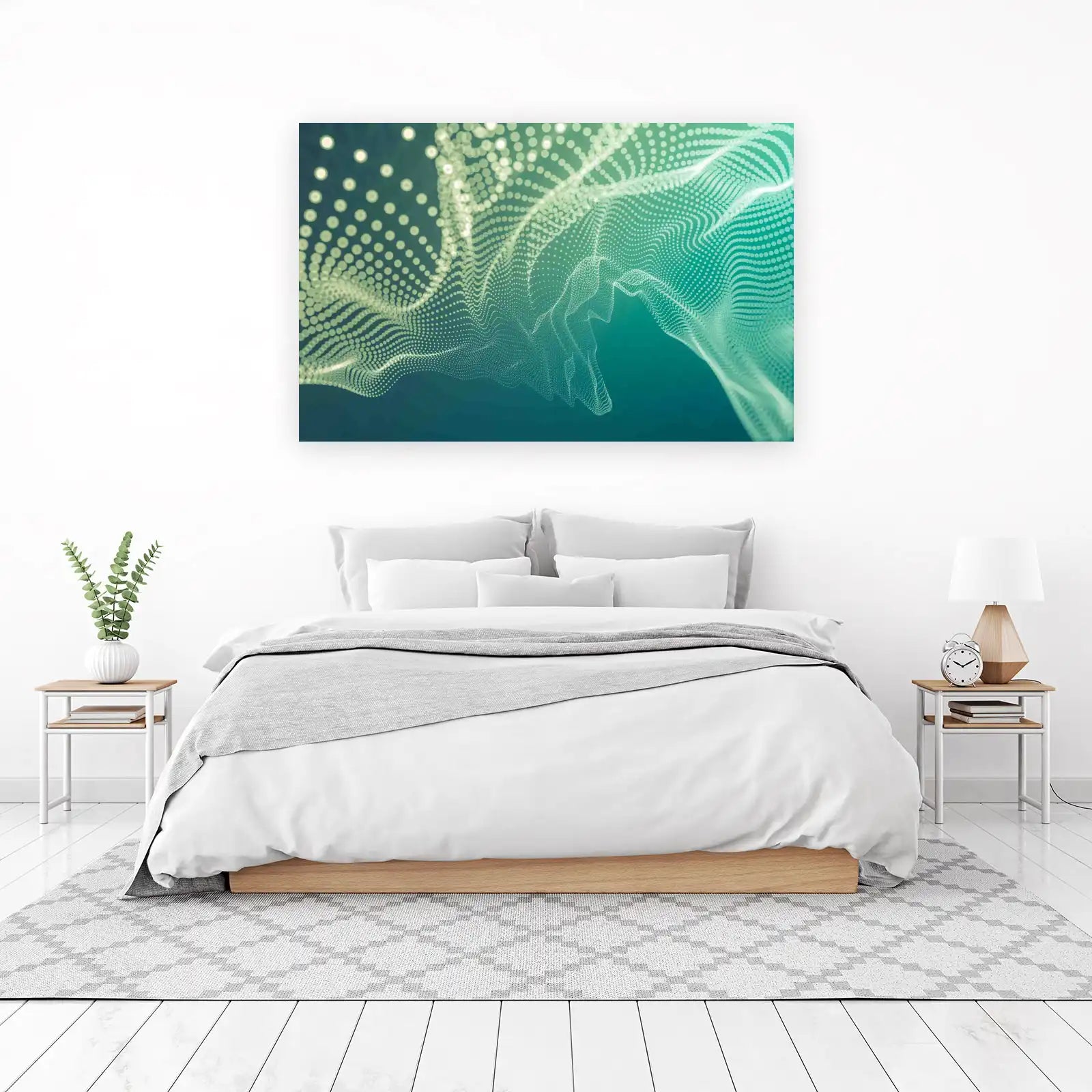 Abstract Nebula Waves Wall Art