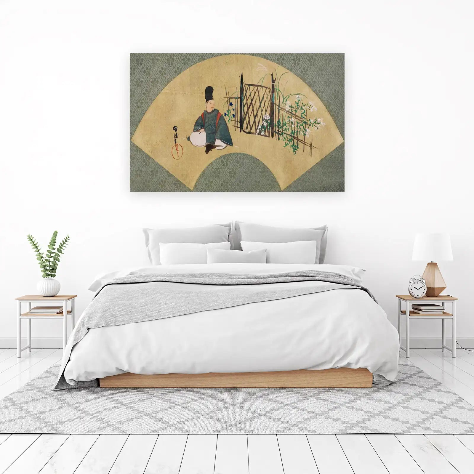 Serene Japanese Gentleman Zen Garden Wall Art