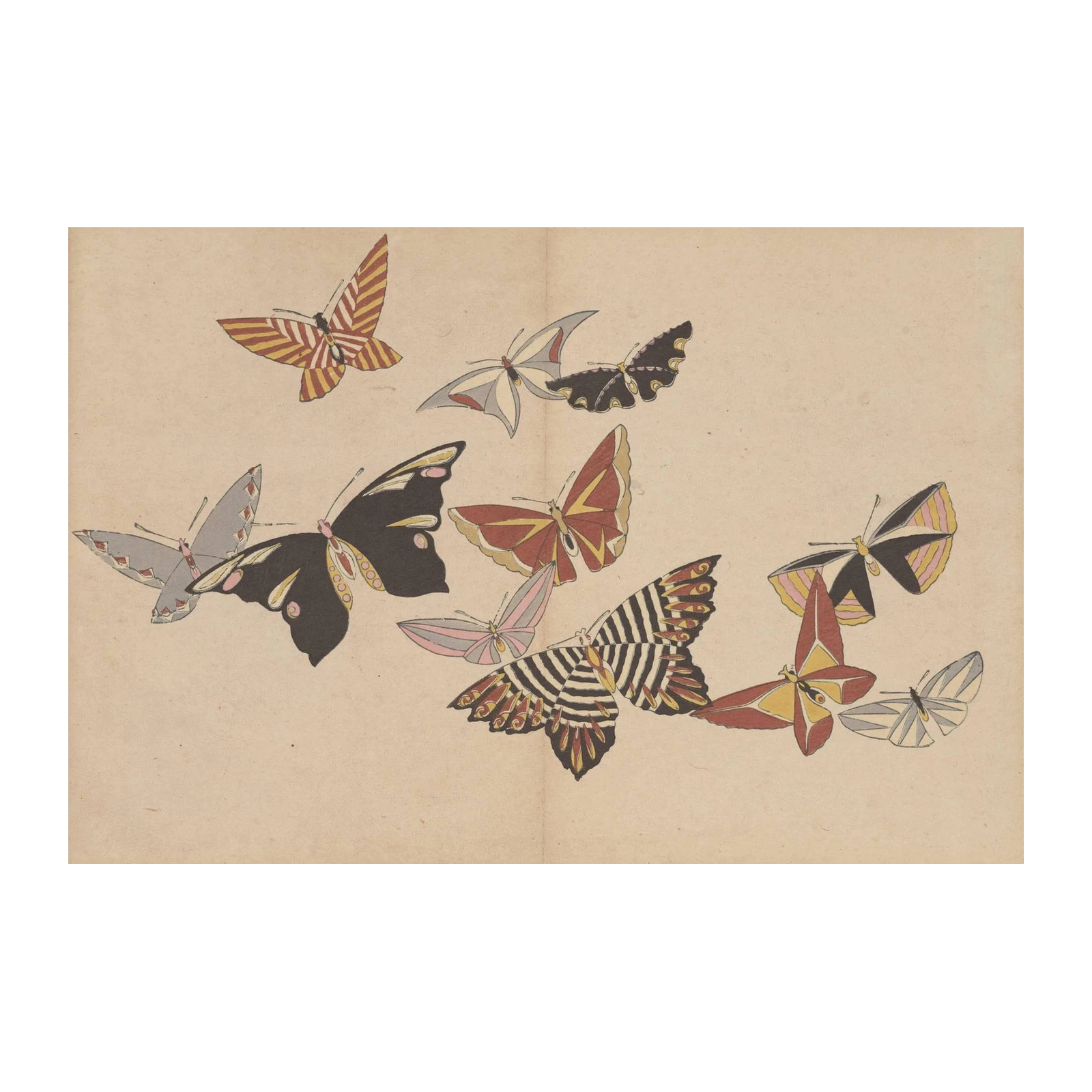 Vintage Butterfly Wall Art Wall Art
