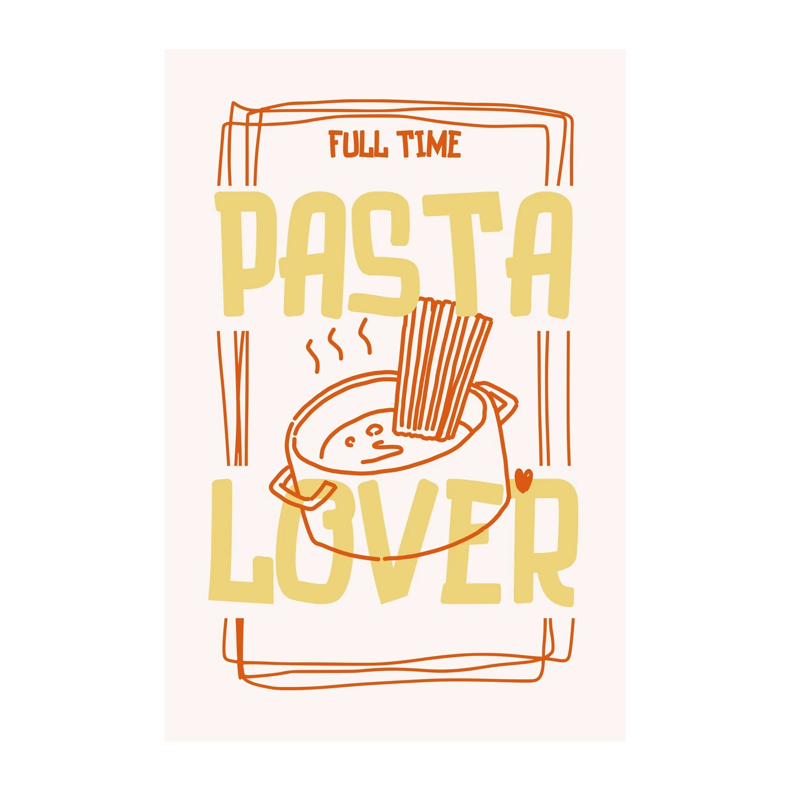Pasta Lover Kitchen Wall Art Wall Art