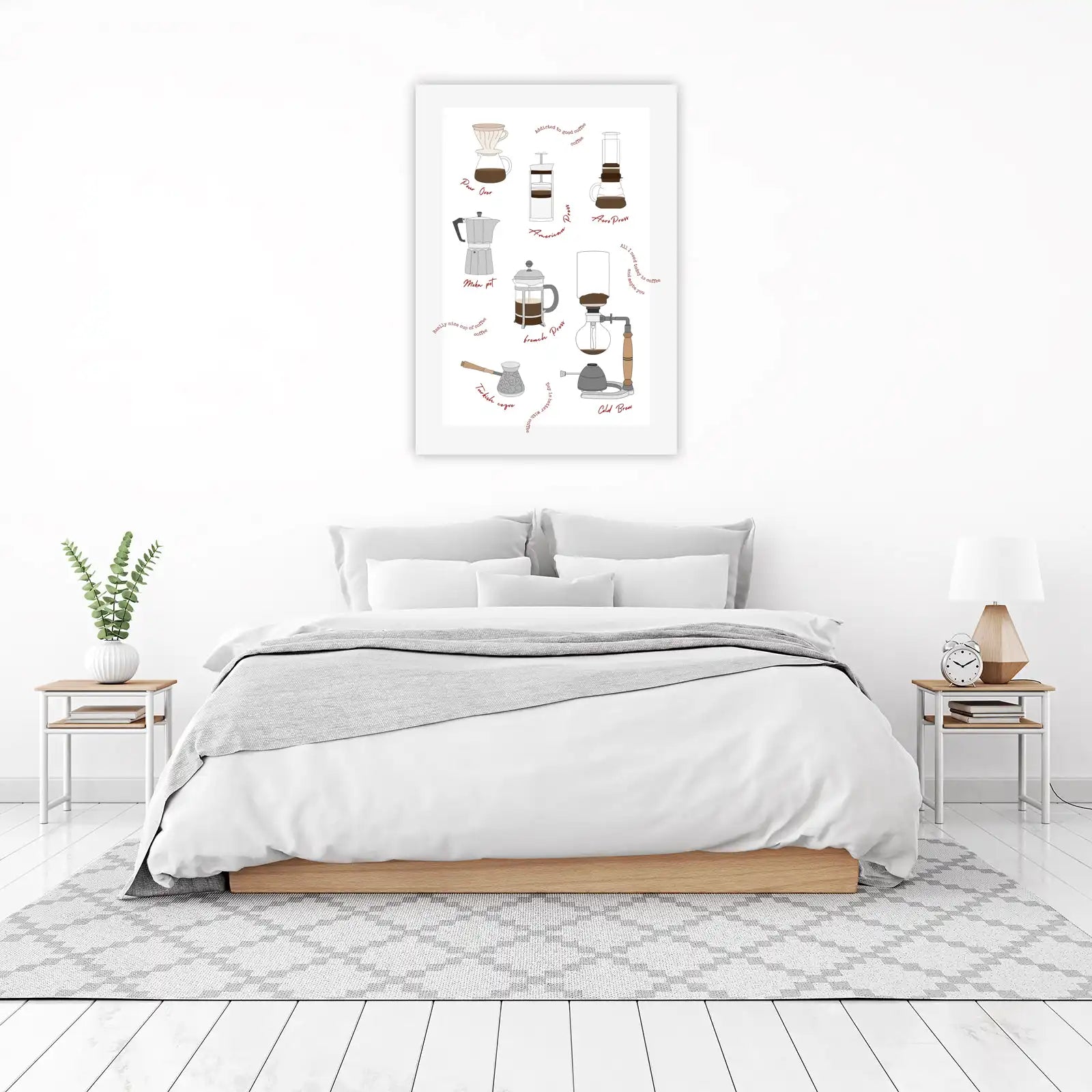 Coffee Brewing Methods Art Wall Art