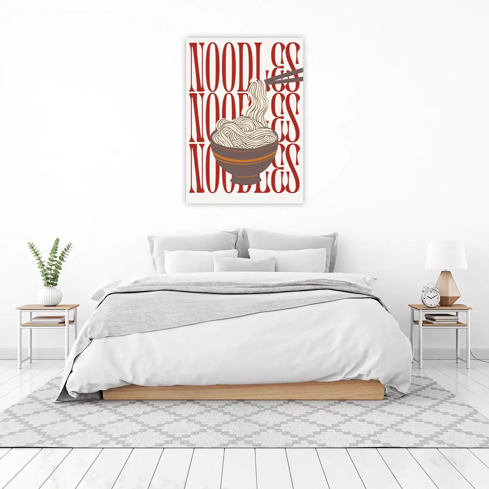 Noodle Lover Bold Typographic Wall Art