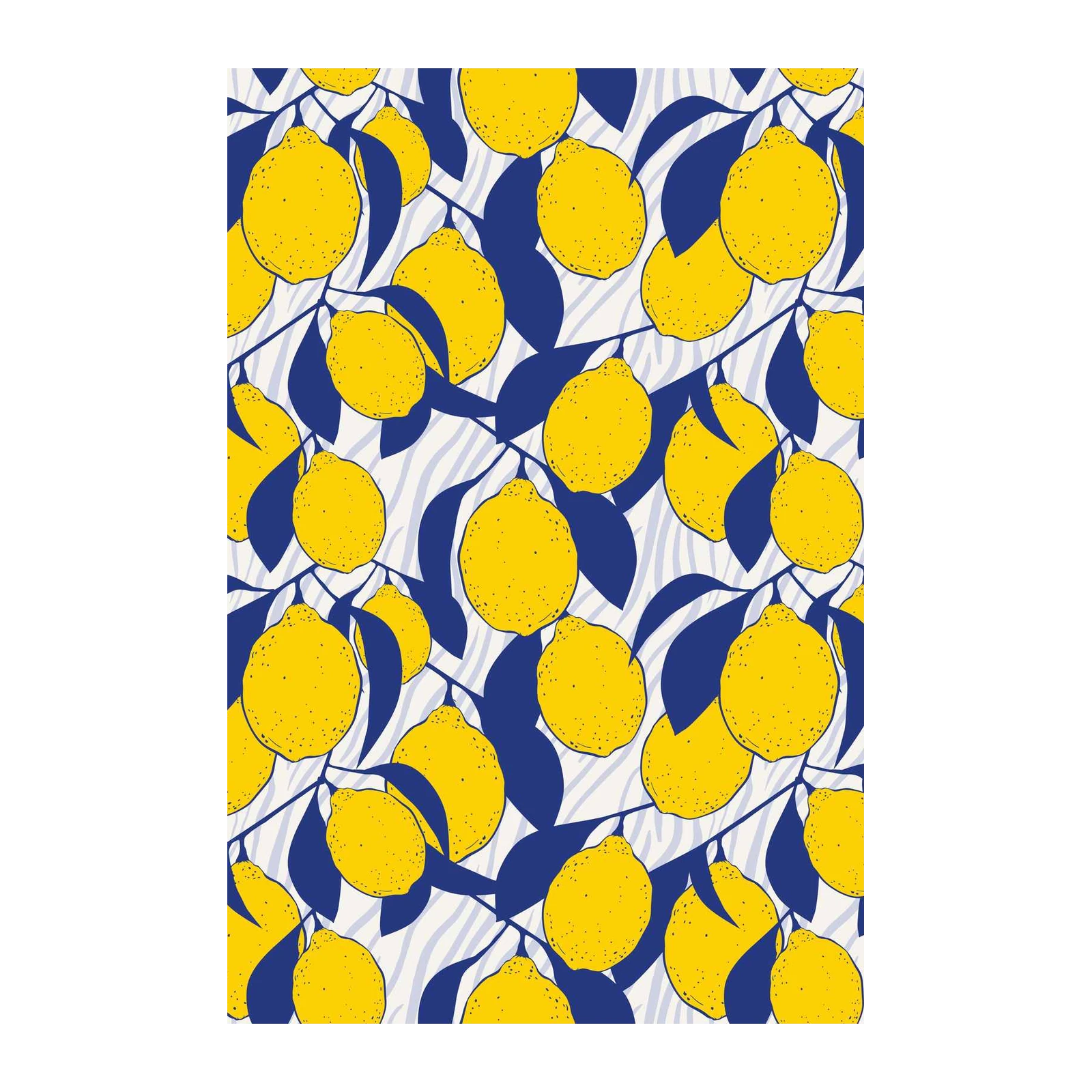 Vibrant Lemon Branch Wall Art