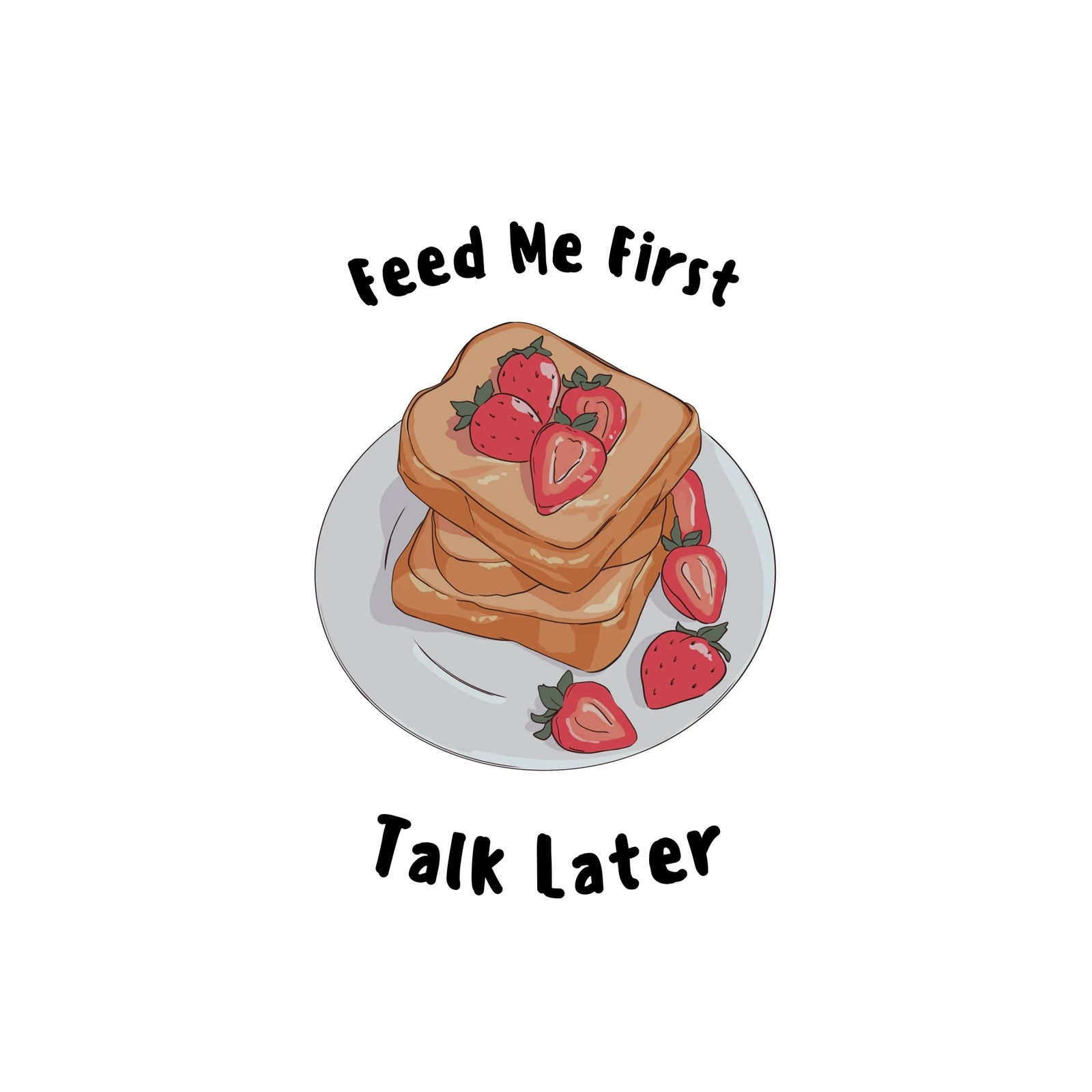 Feed Me First Strawberry Toast Wall Art