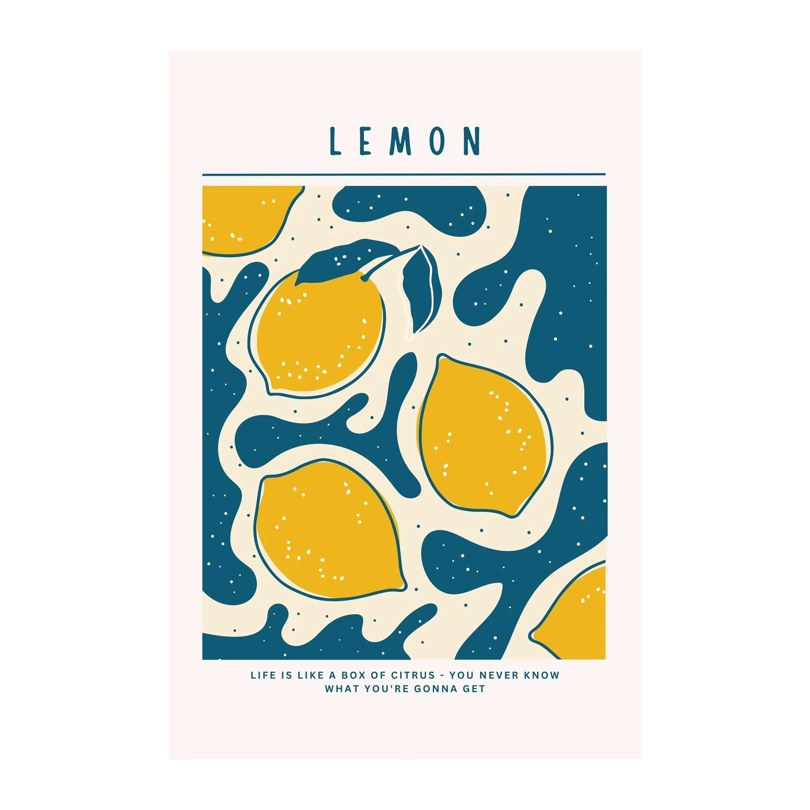 Vibrant Lemon Splash Wall Art | Kitchen Art