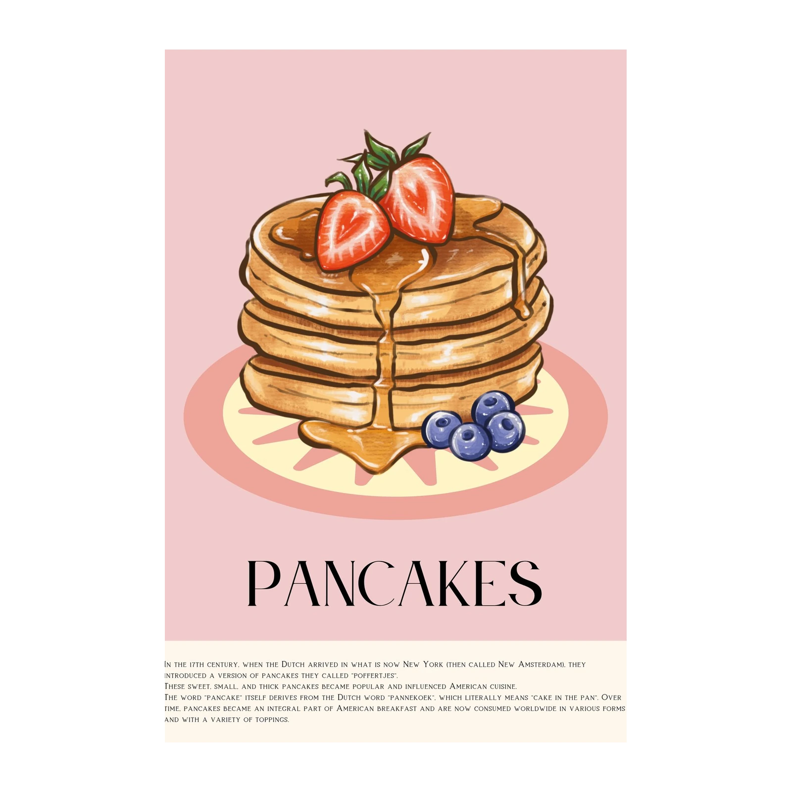 Delicious Pancakes & Berries Wall Art