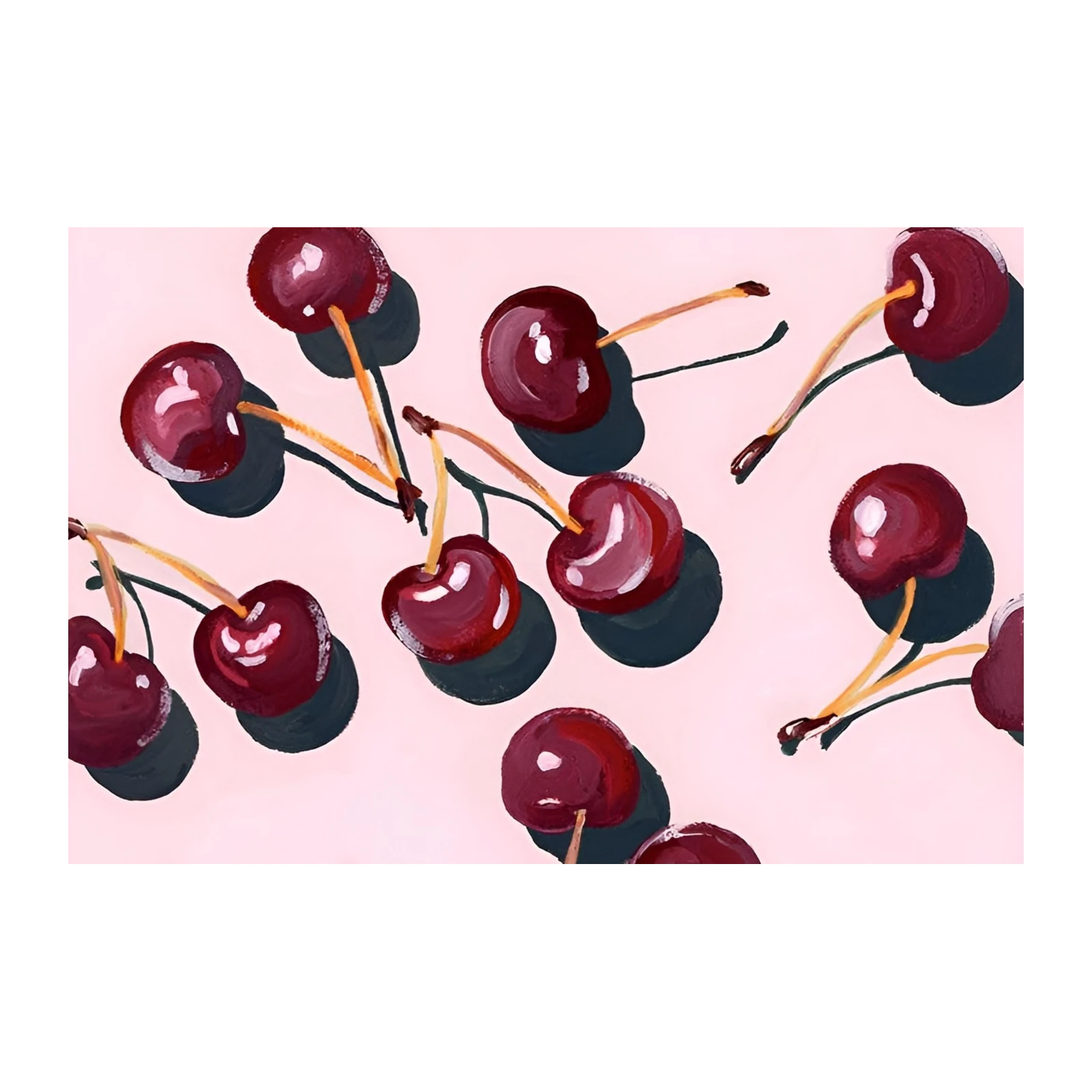 Vibrant Cherry Delight Wall Art Wall Art