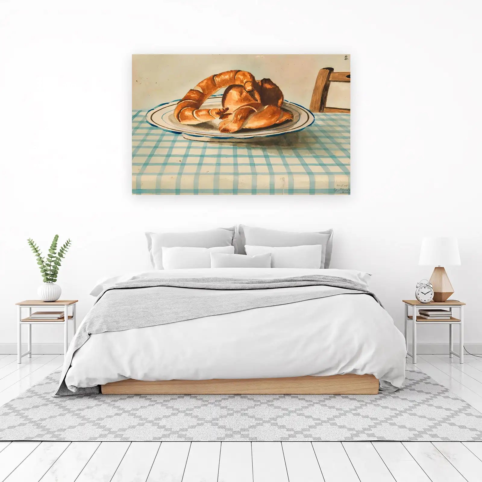 Fresh Baked Croissant Still Life Wall Art