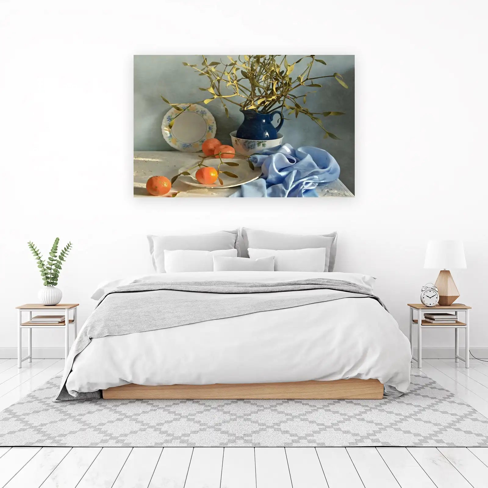 Serene Still Life Fruit & Floral Wall Art
