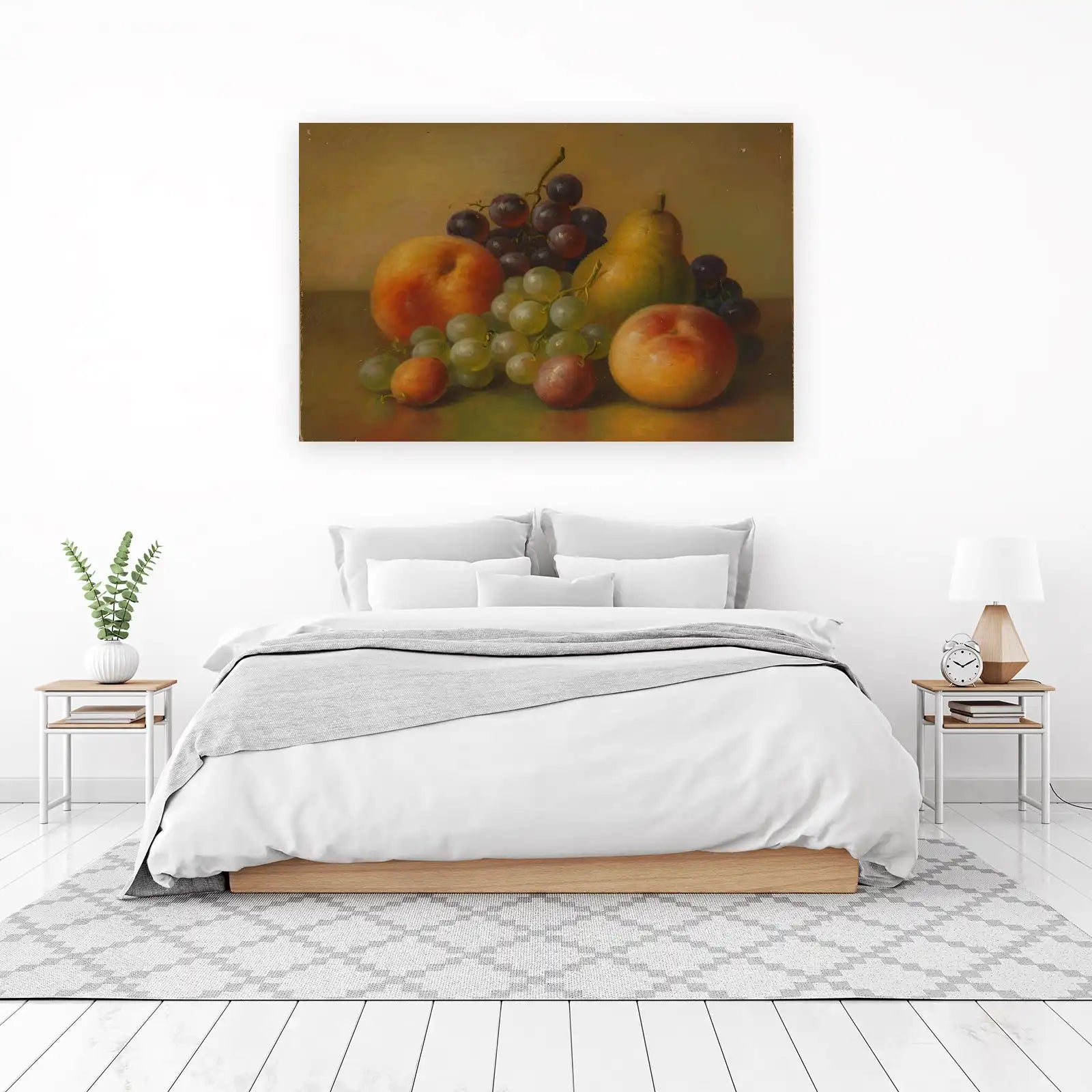 Vibrant Still Life Fruit Bunch Wall Art