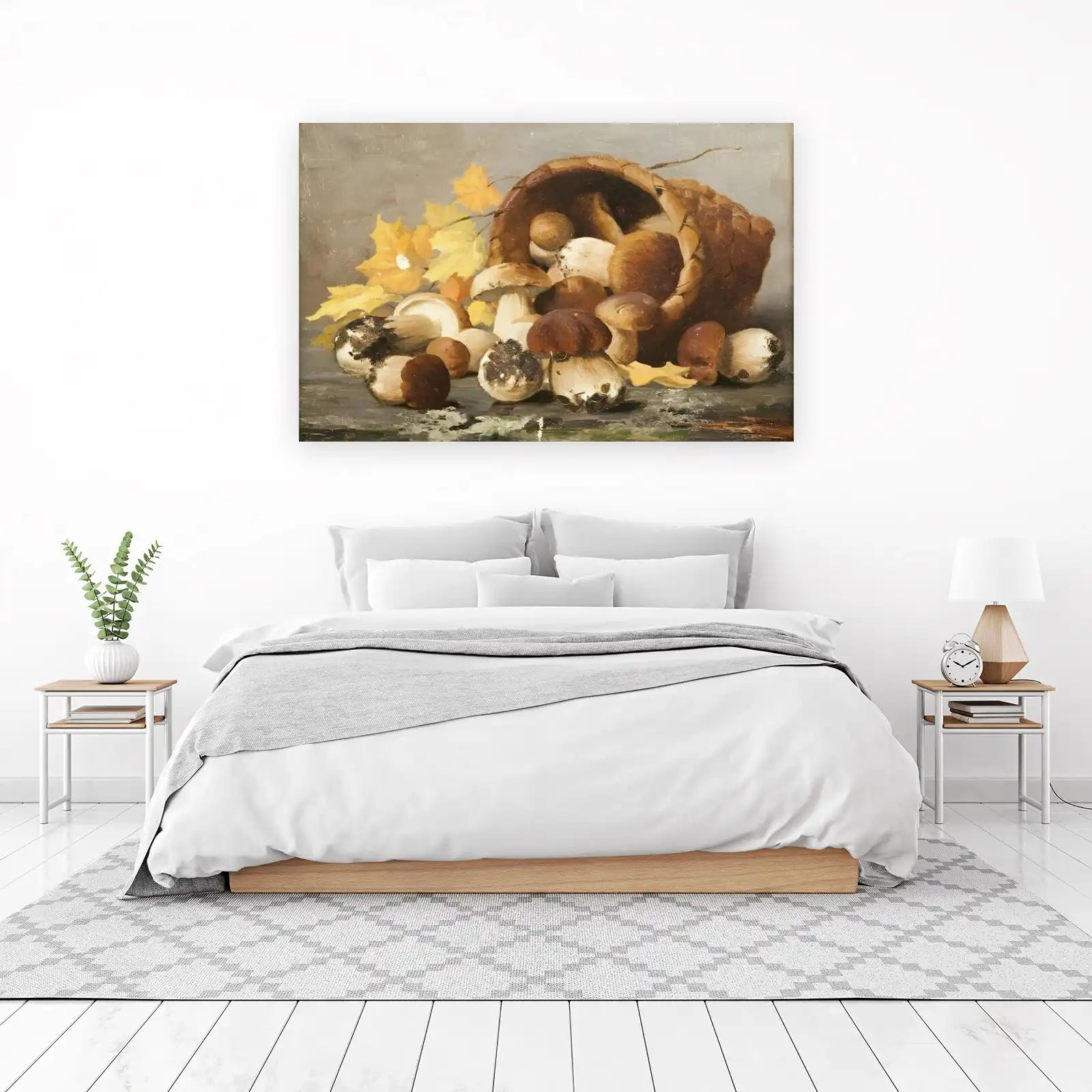 Bountiful Harvest Mushroom Still Life Wall Art